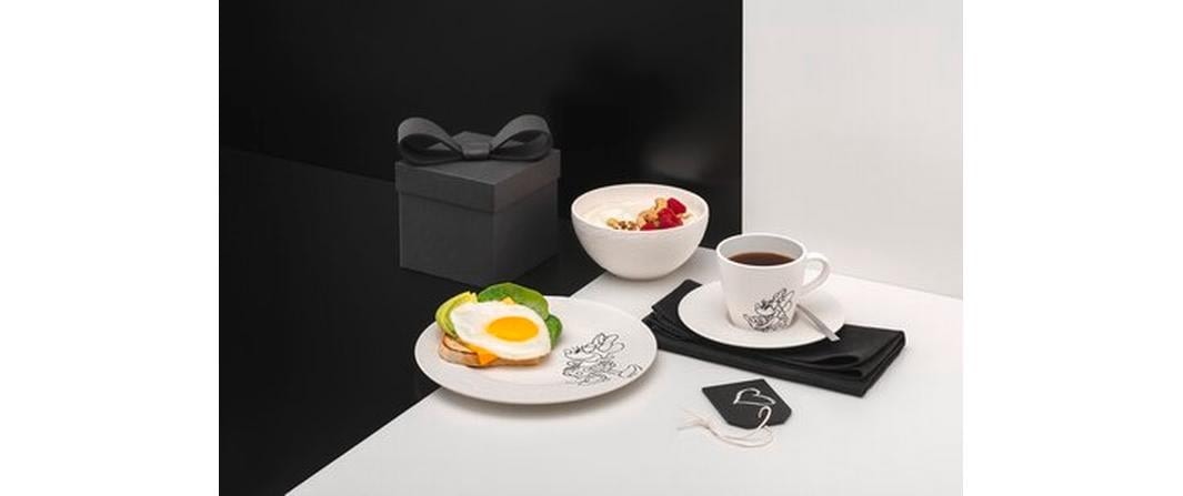 Villeroy & Boch Kindergeschirr-Set »Manufacture Rock – Mickey Mouse 4-teilig«