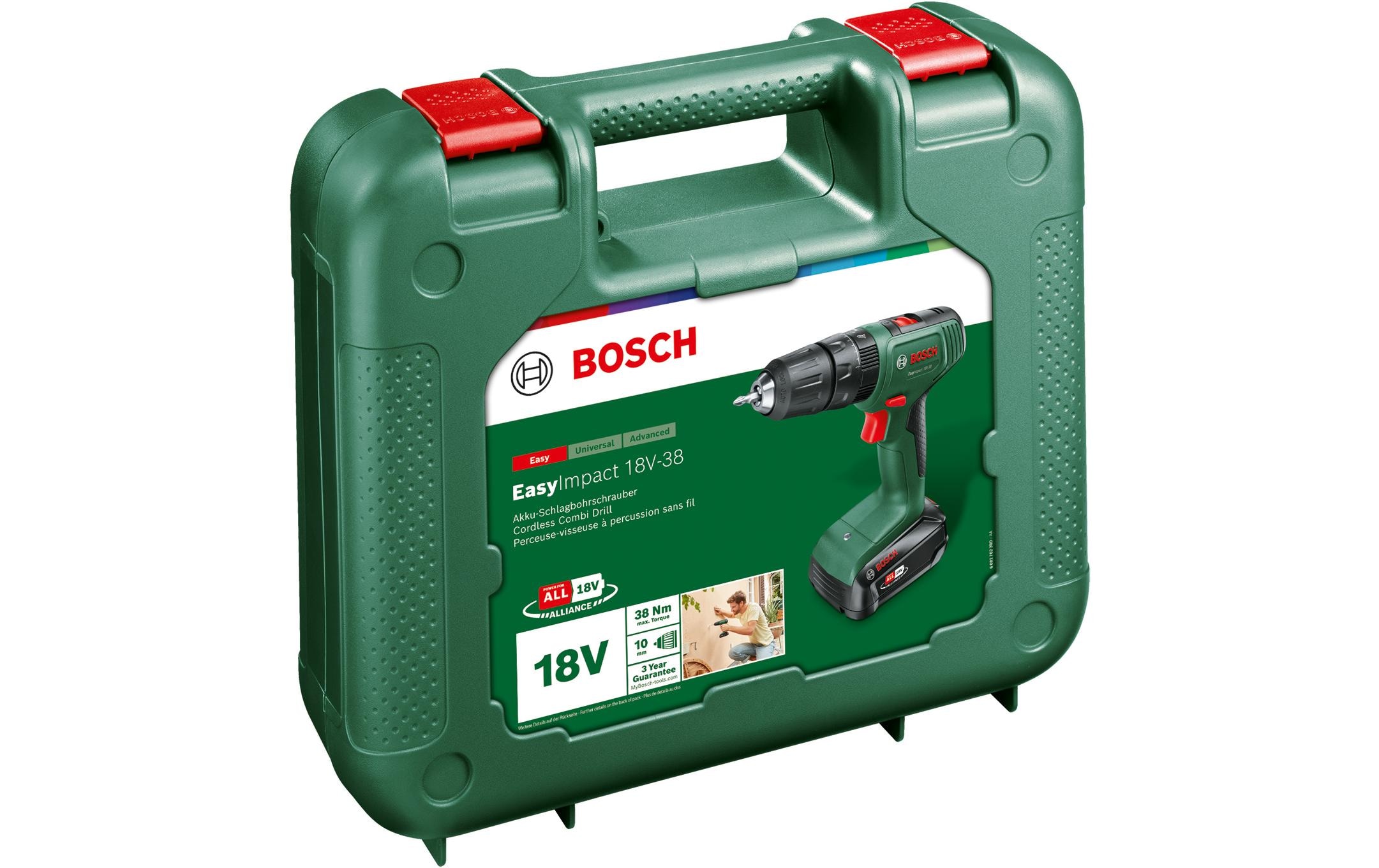 BOSCH Perceuse à percussion sans fil »EasyImpact 18 V-38«