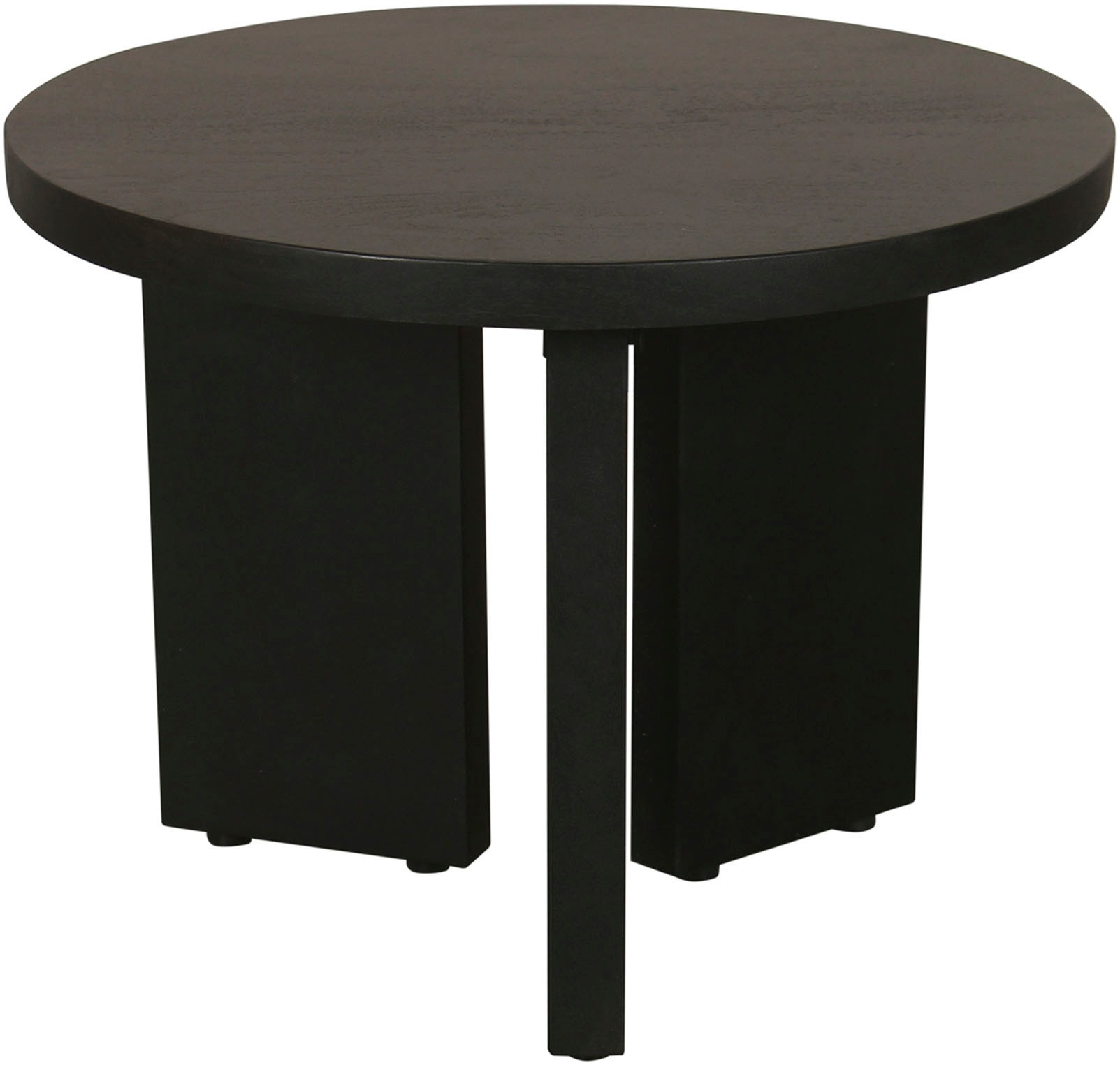 byLIVING Couchtisch »Round« 1 Stk. tlg. aus 2,5cm starkem Massivholz schwarz, einzeln oder im Set stellbar