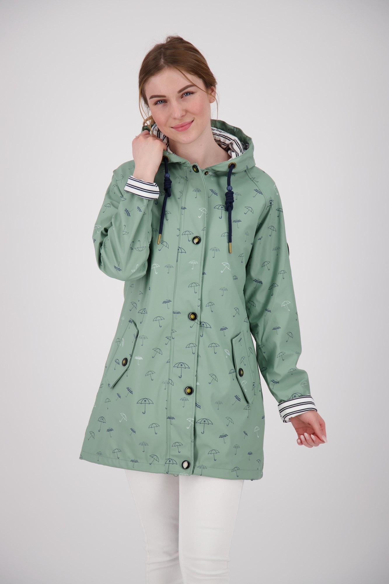 ankerglut Veste de pluie »Friesennerz #ankerglutbucht Regenmantel, Longjacket« avec capuche également disponible en grandes tailles