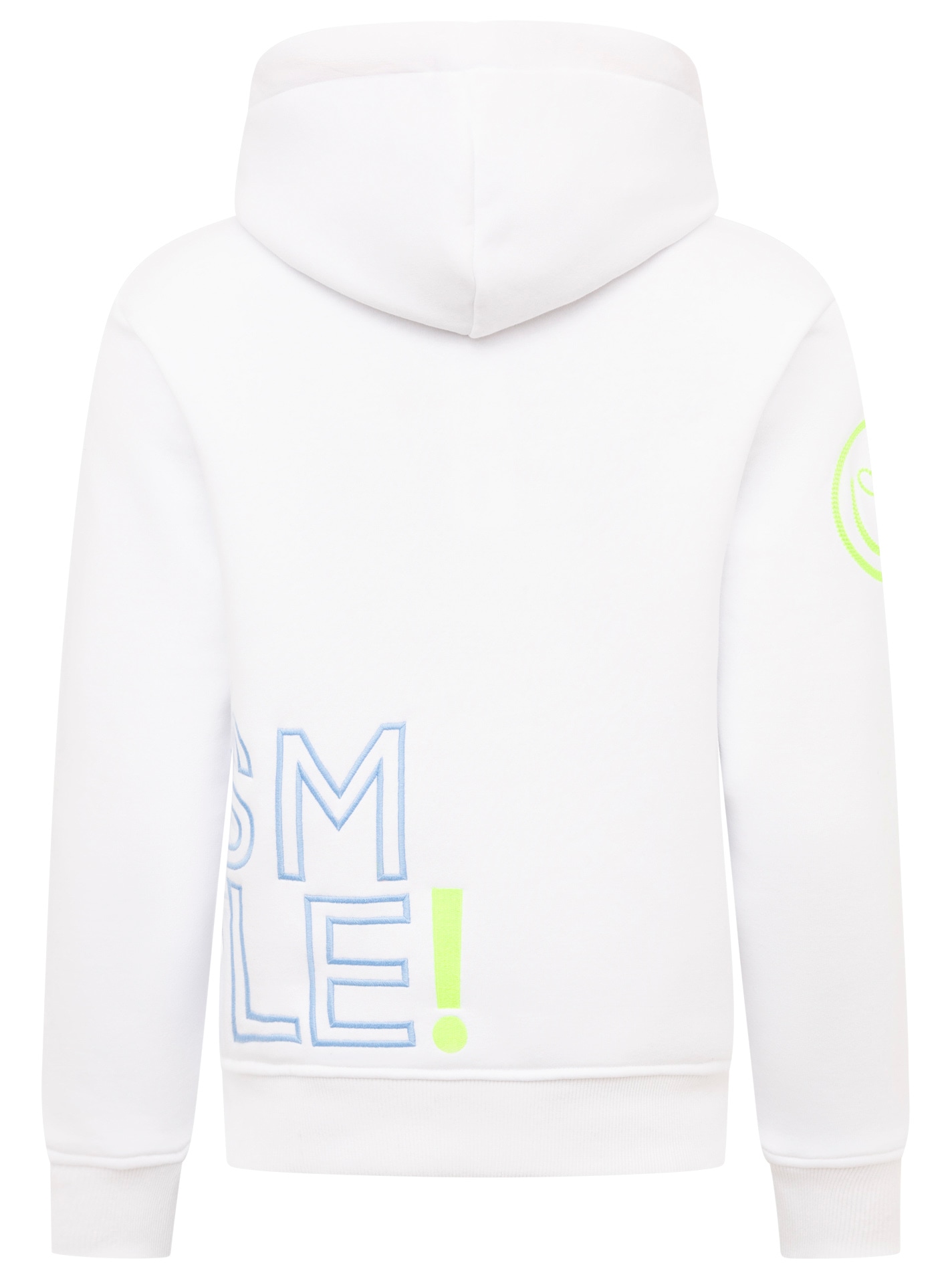 Zwillingsherz Hoodie »"Alissa 2.0"«, mit SMILE Stickerei vorne und hinten
