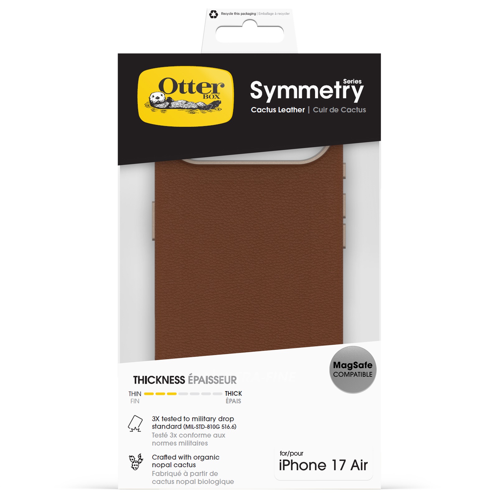 Otterbox Housse pour téléphone portable »Symmetry Series Cactus Leather Case für Apple iPhone Air« Backcover, Schutzhülle, Handyschutzhülle, Case, Schutzcase, stossfest