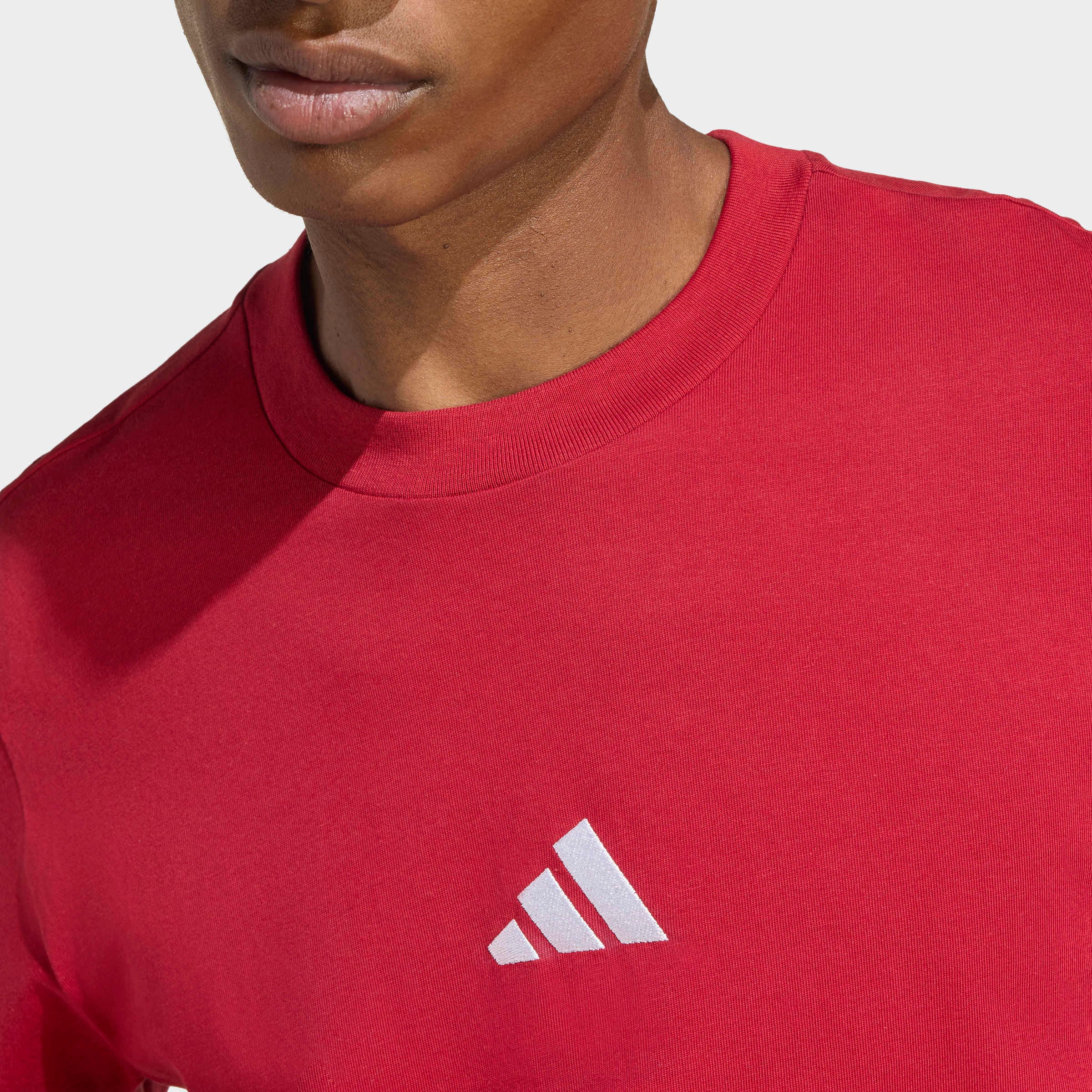 adidas Sportswear T-Shirt »ESSENTIALS SMALL LOGO SINGLE JERSEY« sportliches Kurzarmshirt, mit Rundhalsausschnitt