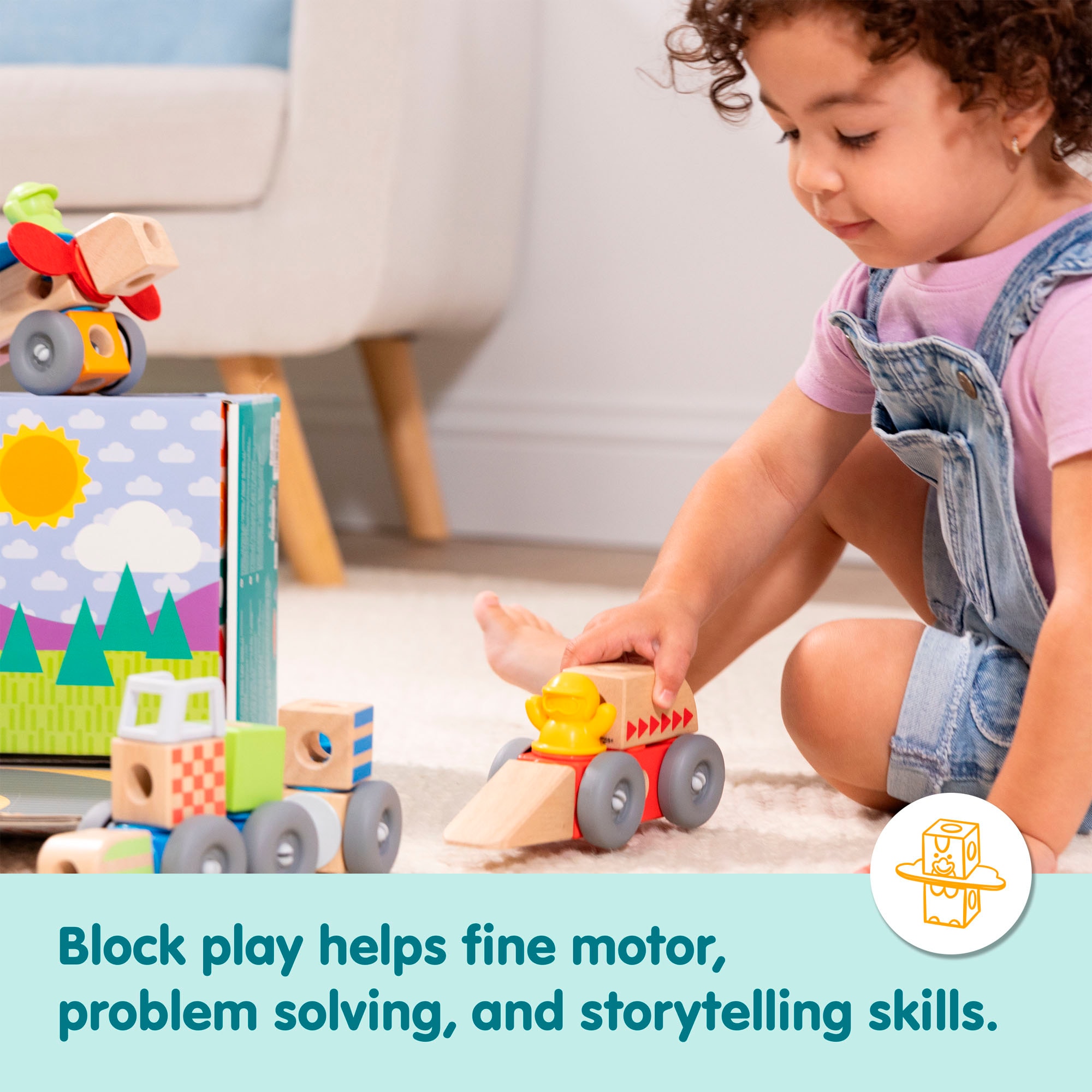 Spin Master Briques de jeu »Melissa & Doug Blockables Fahrzeuge«