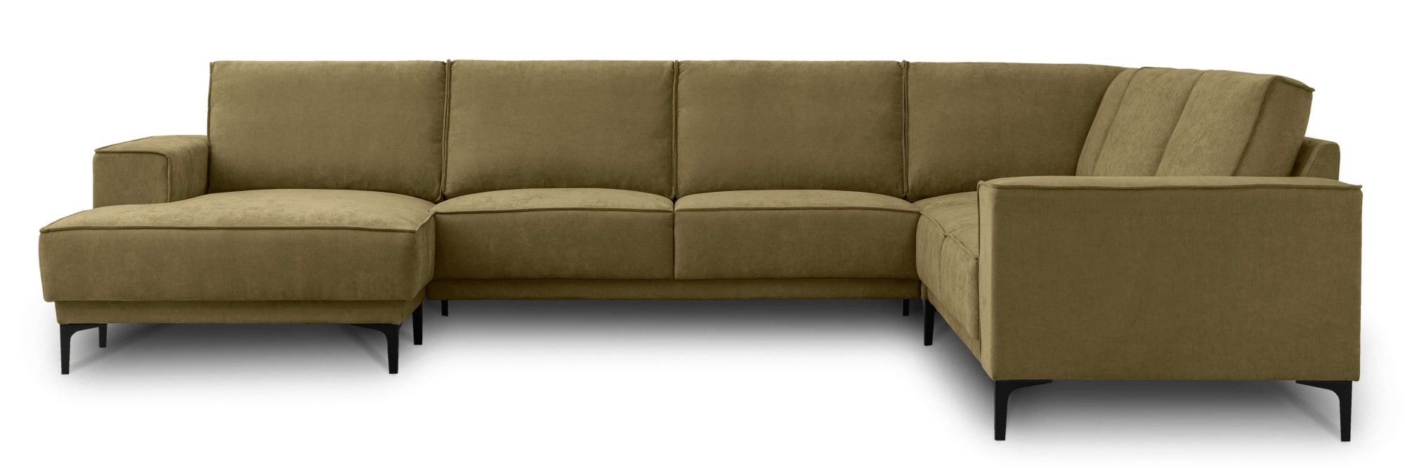 GOODproduct Wohnlandschaft »OLAND U-Form, XXL, B: 342 cm, Skandi-Design« Skandi-Design in Struktur, Flachgewebe, Luxus-Microfaser, Boucle