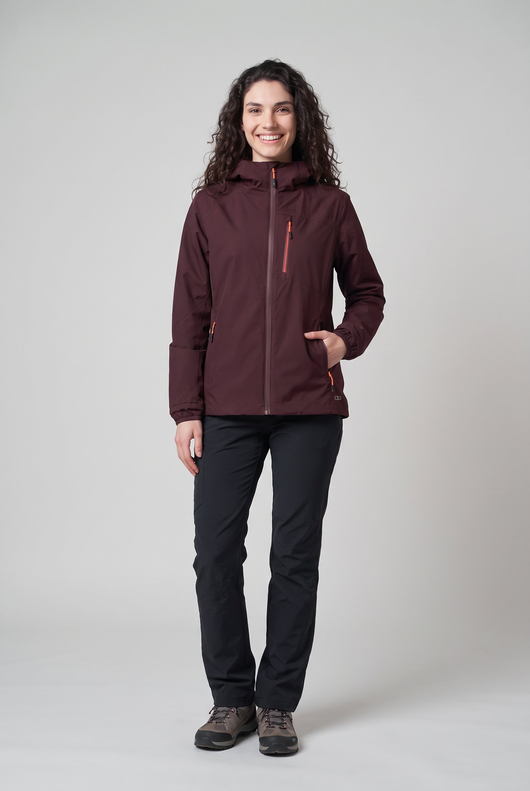 CMP Veste fonctionnelle »WOMAN JACKET FIX HOOD« avec capuche aspect sportif, avec capuche, en matière supérieure polyester