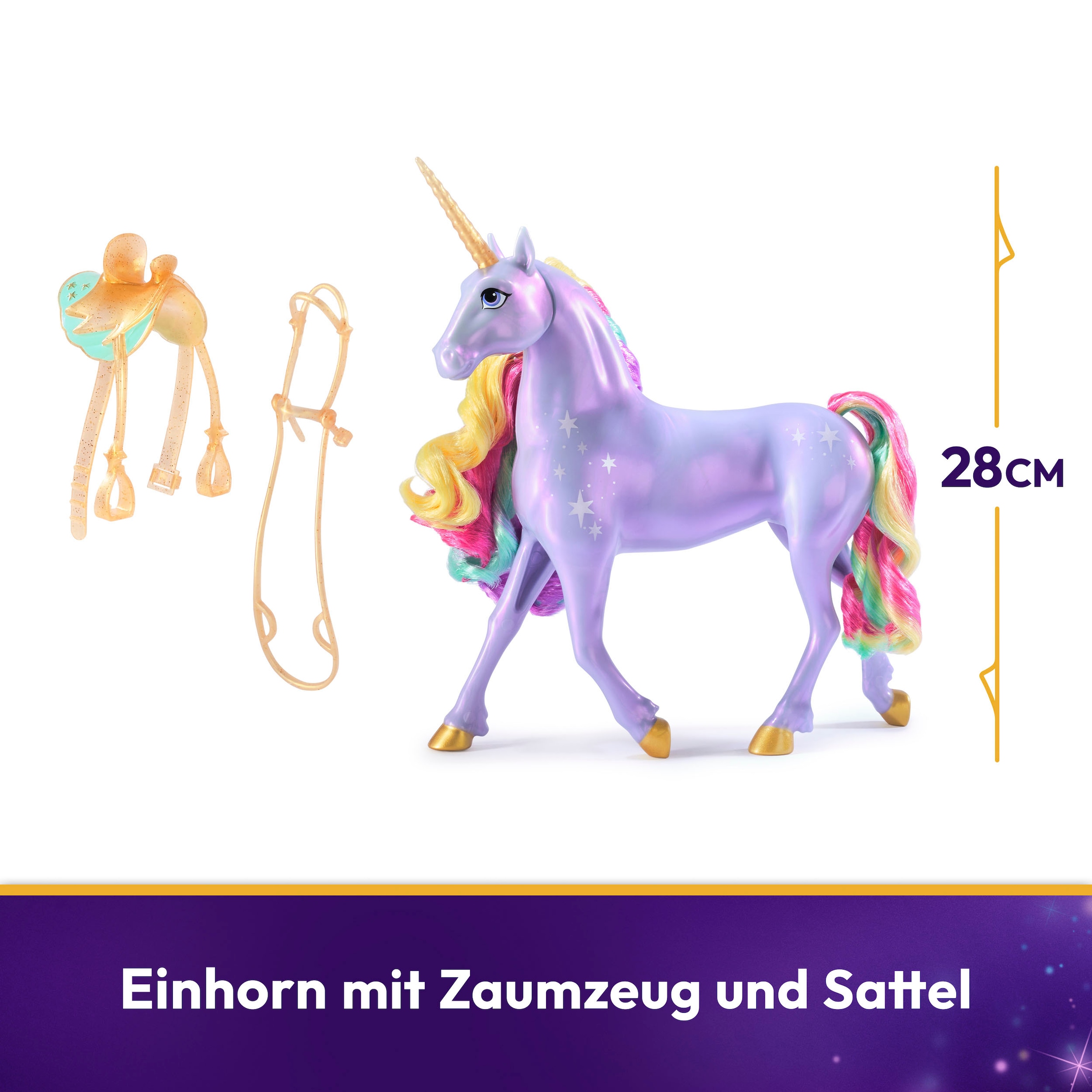 Spin Master Anziehpuppe »Unicorn Academy - Interactive Rainbow Light-Up Wildstar« mit Leuchteffekt
