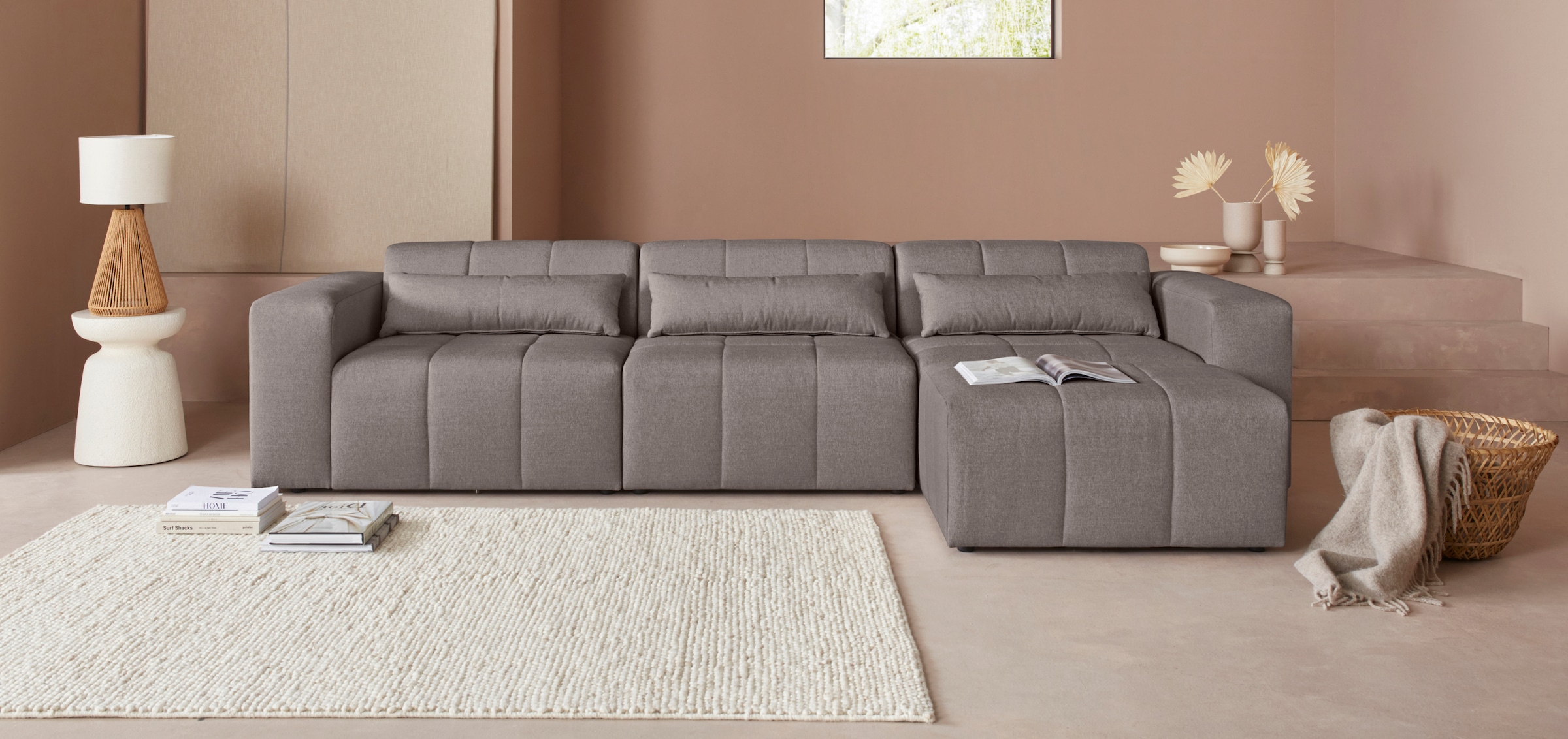 LeGer Home by Lena Gercke Ecksofa »Maileen L-Form« Modulsofa, bestehend aus 4 Modulen,  Farben mixbar
