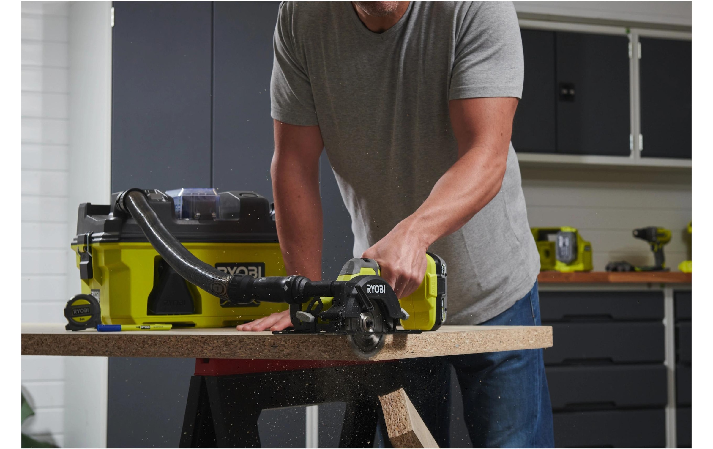 RYOBI Scie circulaire portative sans fil »18 V ONE+ R18CS115-0«