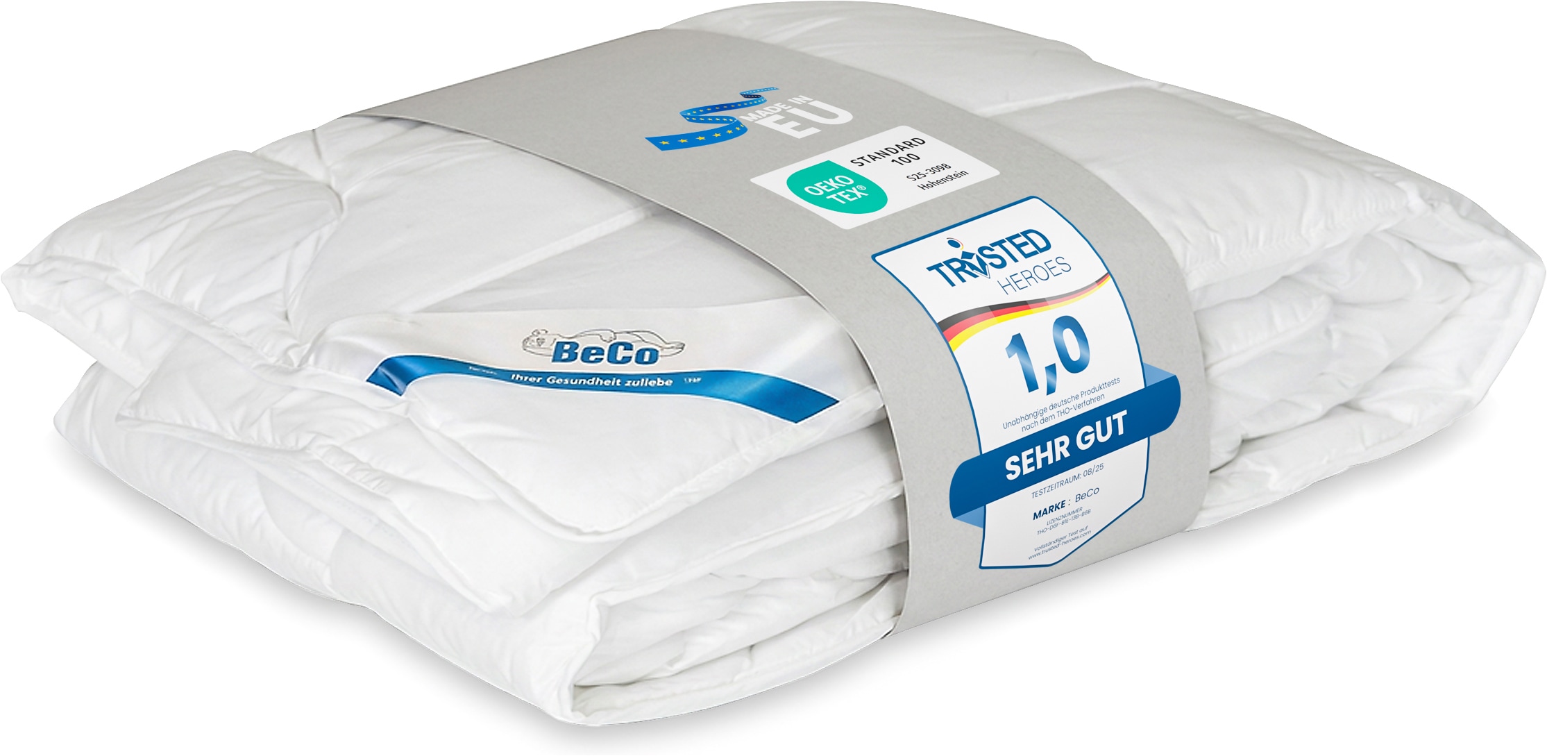 Beco Microfaserbettdecke »BeCo Greenfirst, Bettdecke 135x200 und weitere Grössen!« leicht Füllung Klimafaser 1 Stk. tlg. Bettdecke "normal" getestet von Trusted Heroes mit einer Note von 1,0!