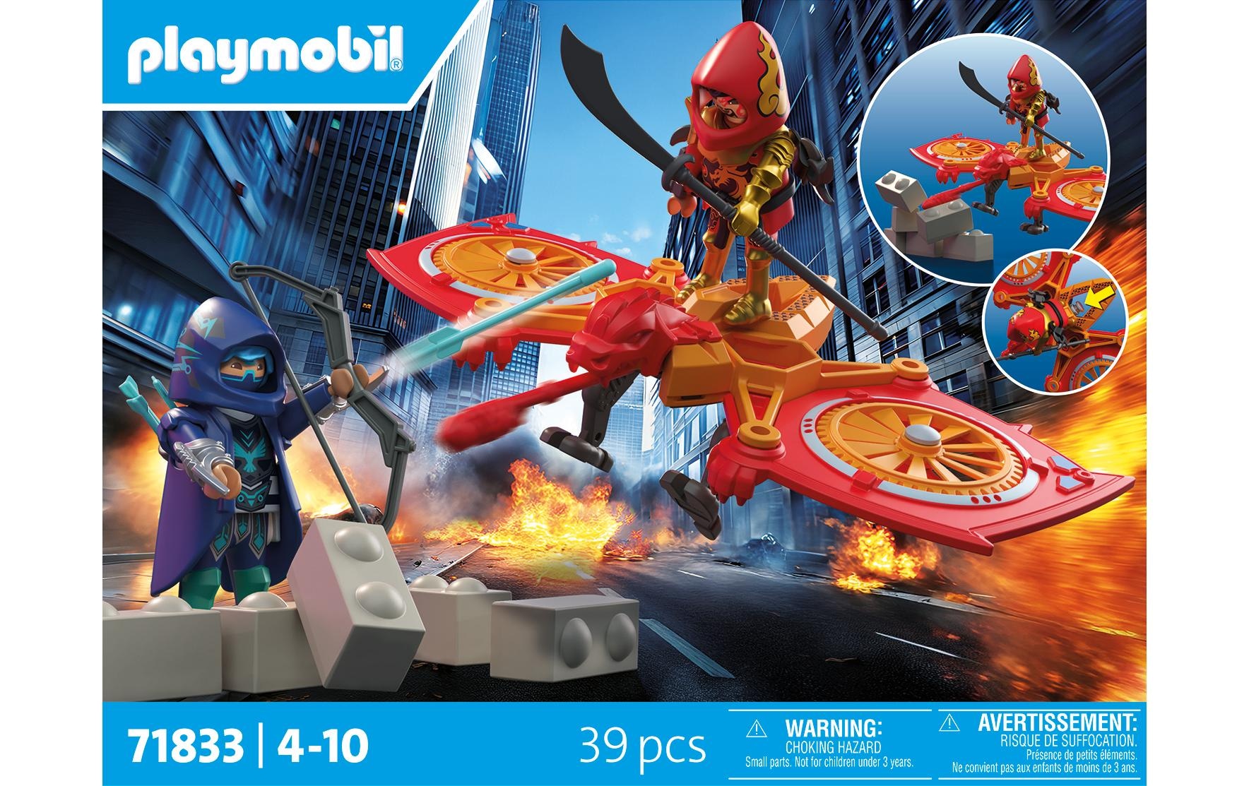 Playmobil® Jeu de construction »Helden-Drohne gegen bösen Ninja (71833), Heroes« Made in Europe