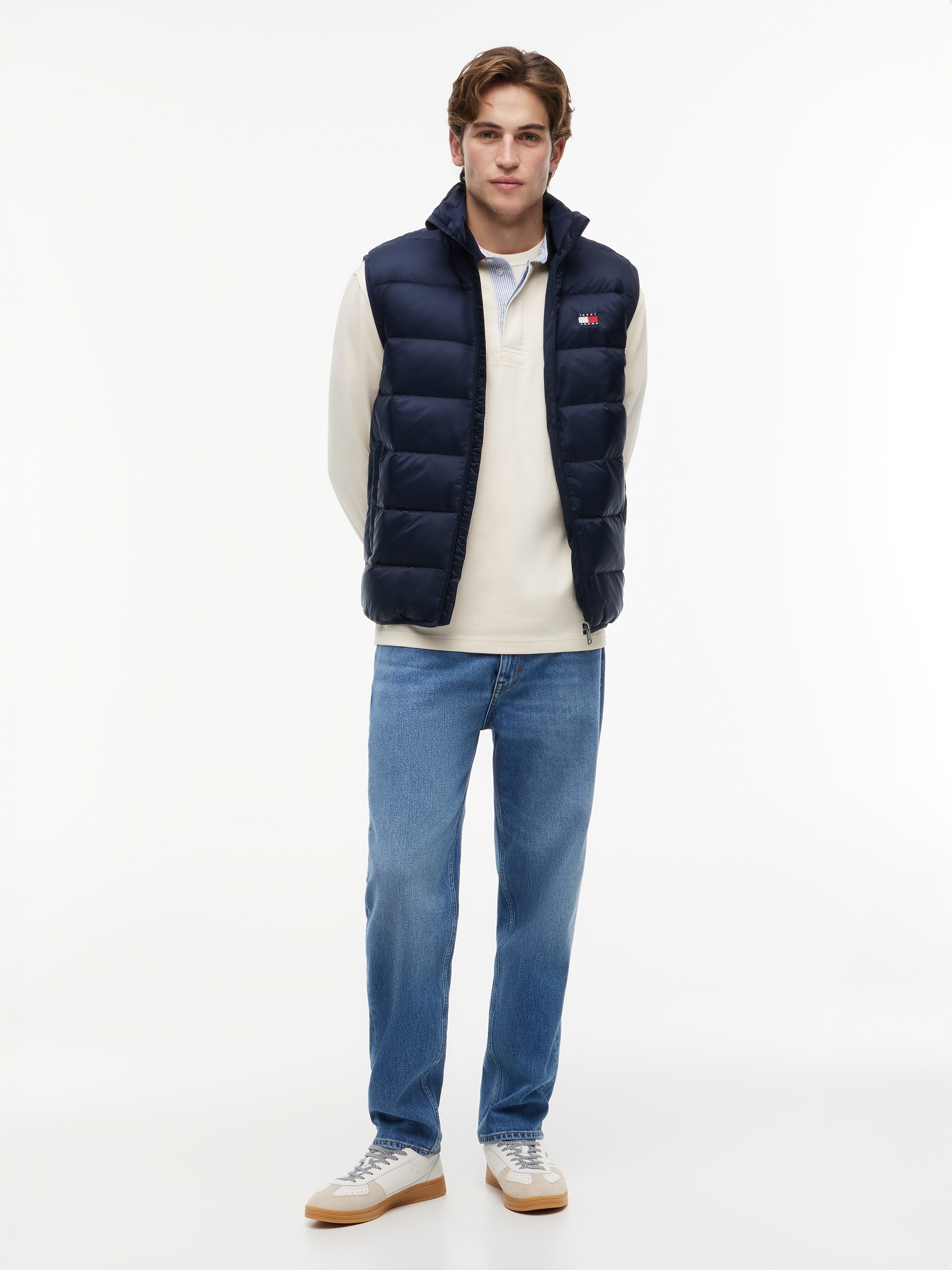 Tommy Jeans Steppweste »TJM LIGHT DOWN PACKABLE VEST« Regular fit mit Stehkragen