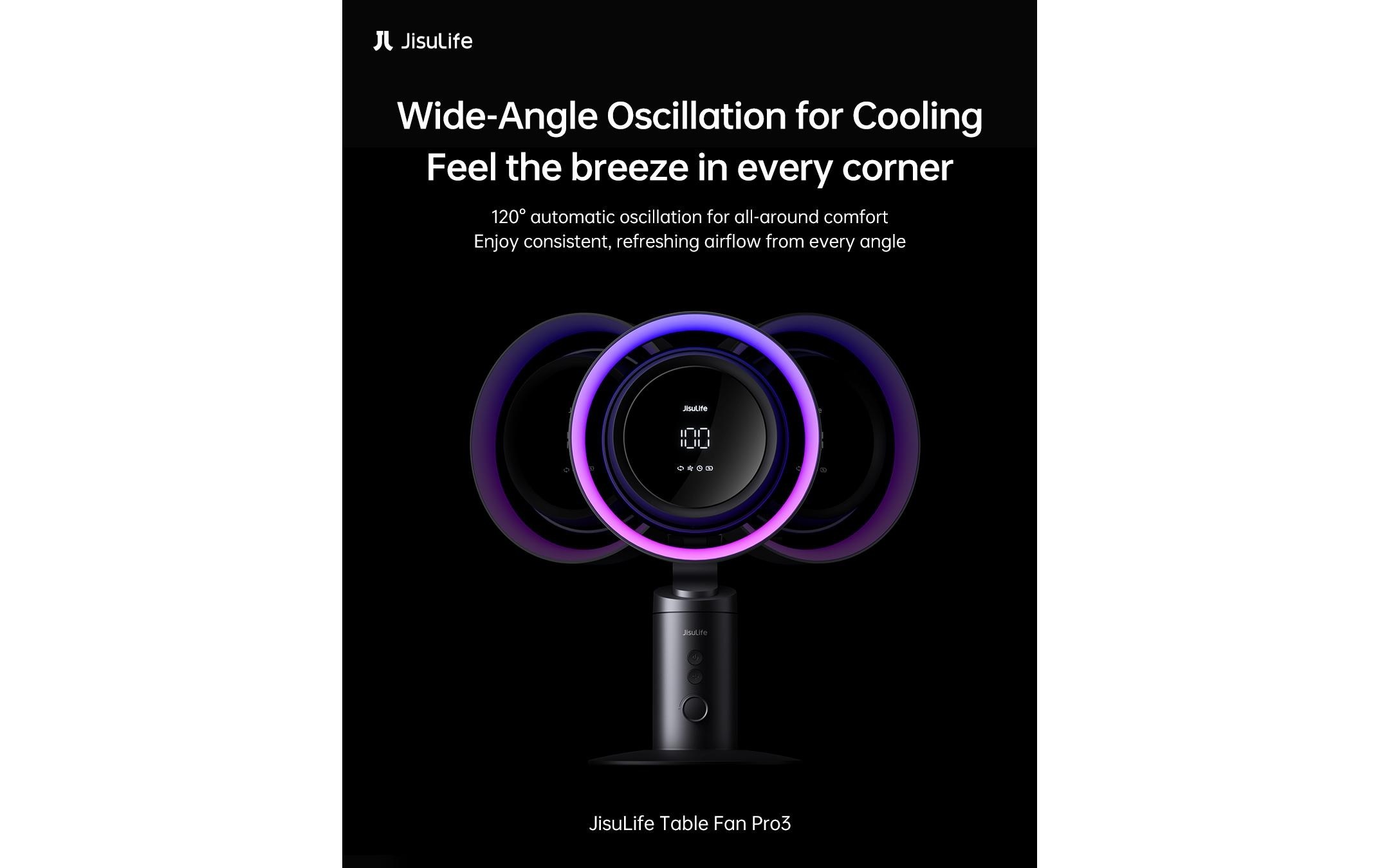   Ventilateur de table »Jisulife Pro3«