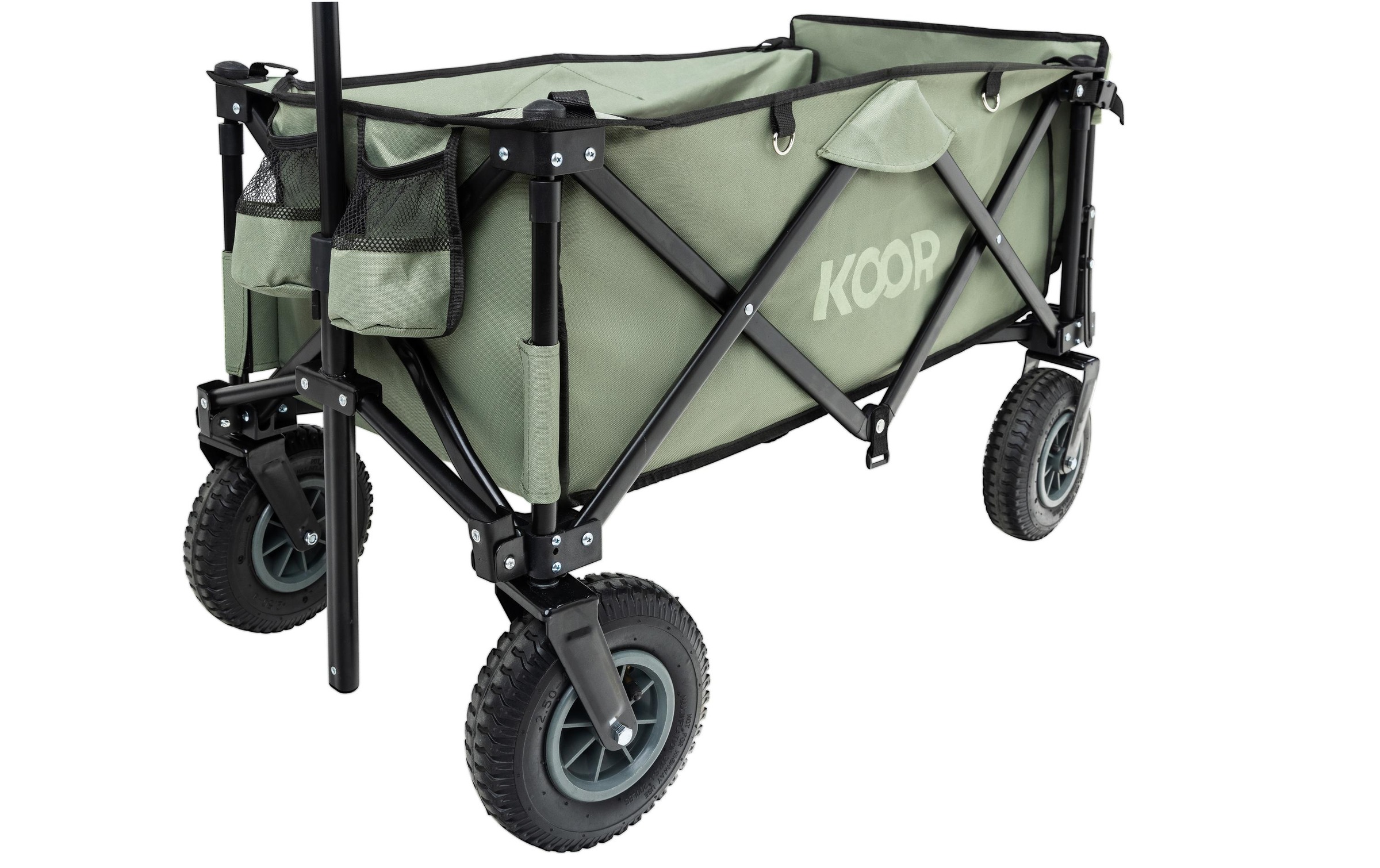 KOOR Bollerwagen »mit Luftreifen Kjerre« Geländetauglicher Bollerwagen für Camping, Einkaufen oder Gartenarbeit