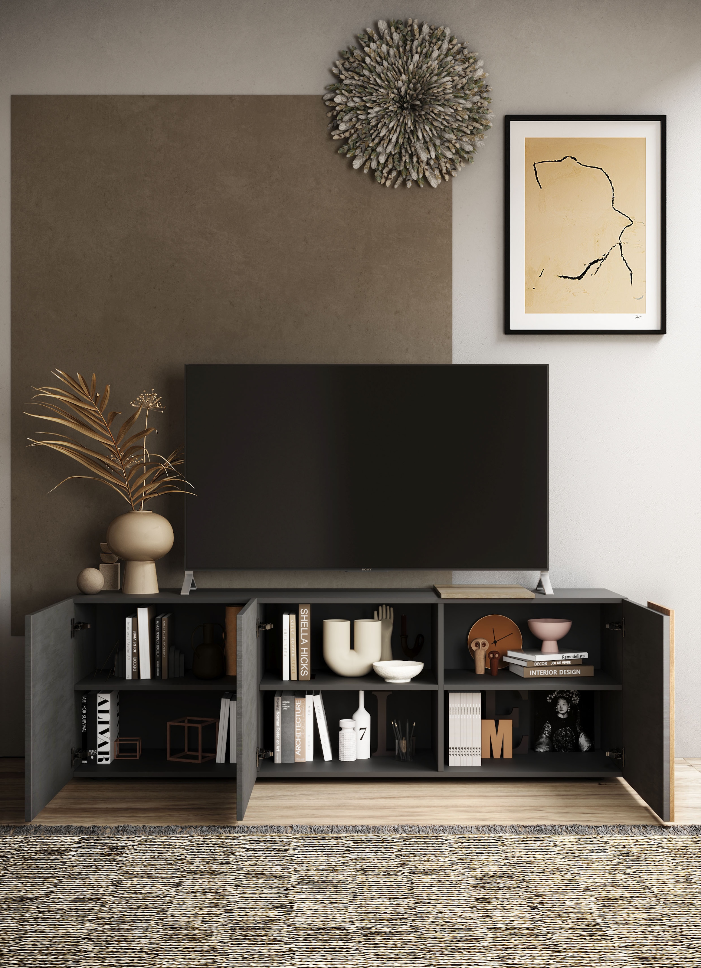 Home affaire Lowboard »Venus, TV-Bank« Breite 181 cm