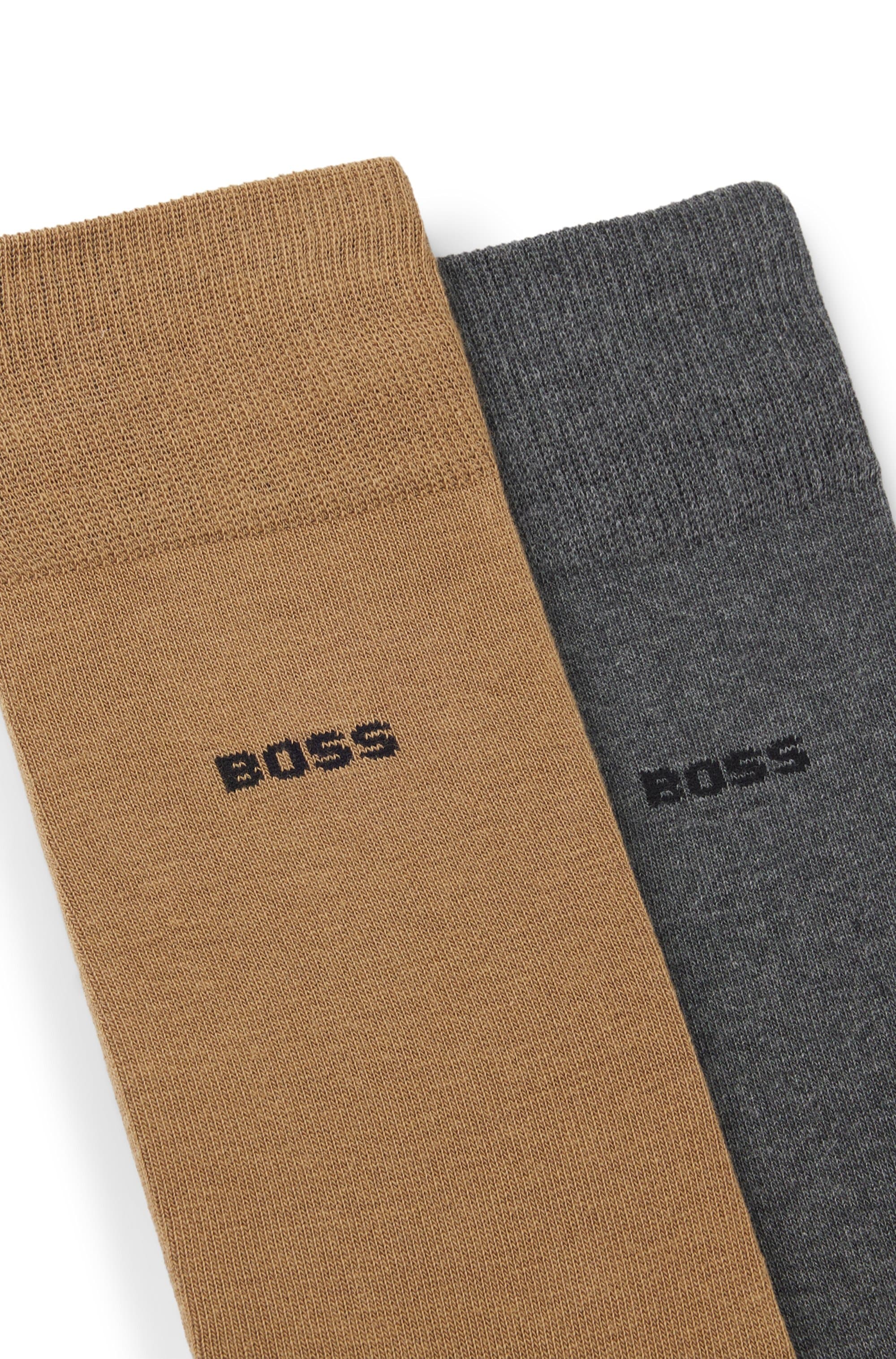 BOSS Chaussettes d'affaires »2P RS Uni CC« Packung, 2er, 2 cuis tlg. mit Markenlogo
