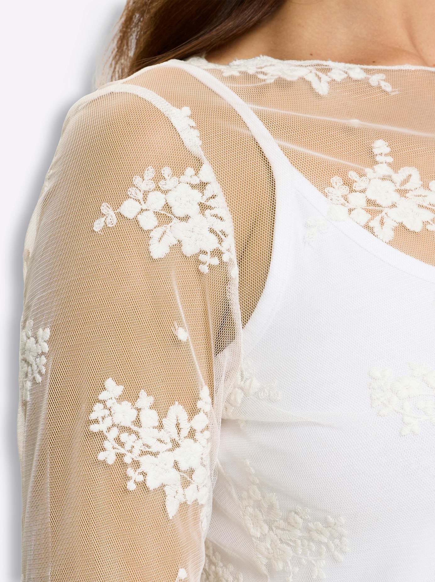 heine Chemise en dentelle »Spitzenshirt« 1