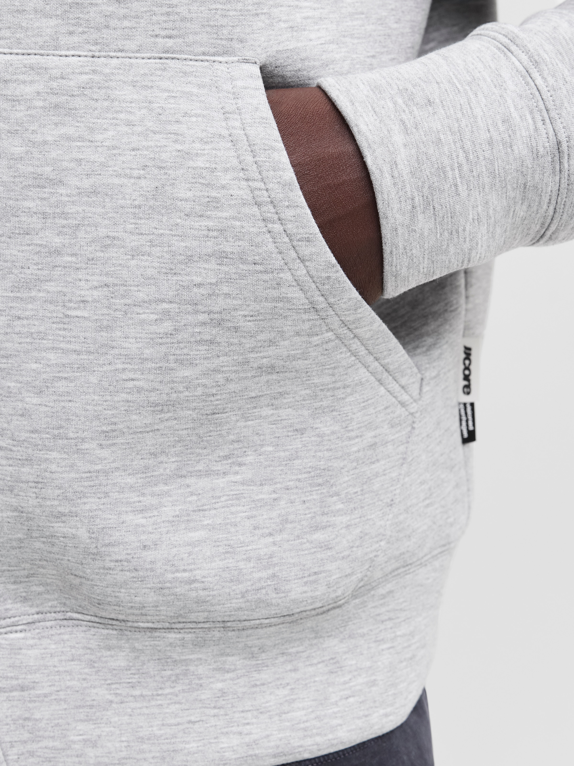 Jack & Jones Sweat à capuche »JCOLEGACY SWEAT SCUBA ZIP HOOD NOOS« mélange de matières, coupe ample