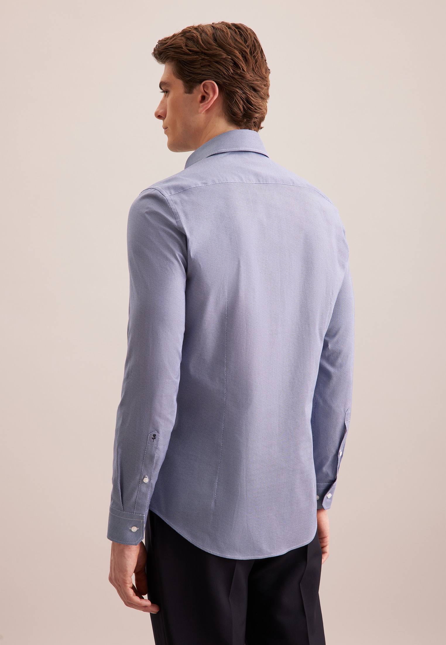 seidensticker Businesshemd »Schwarze Rose« X-Slim 1/1 Kentkragen Druck