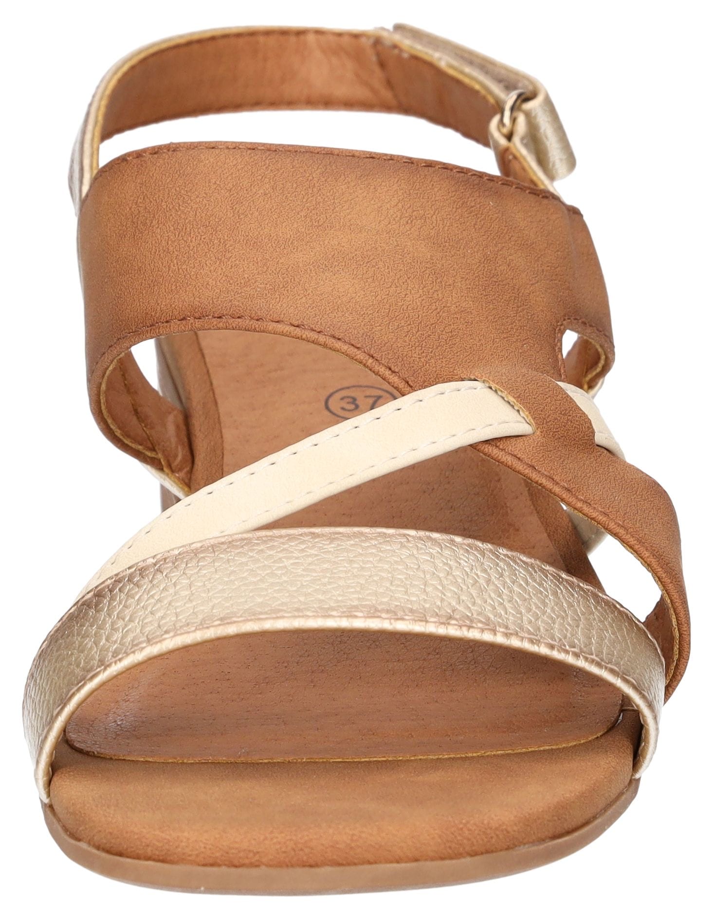 Mustang Shoes Sandalette  , Sandalette, Festtagsschuh mit Metallic-Einsätzen