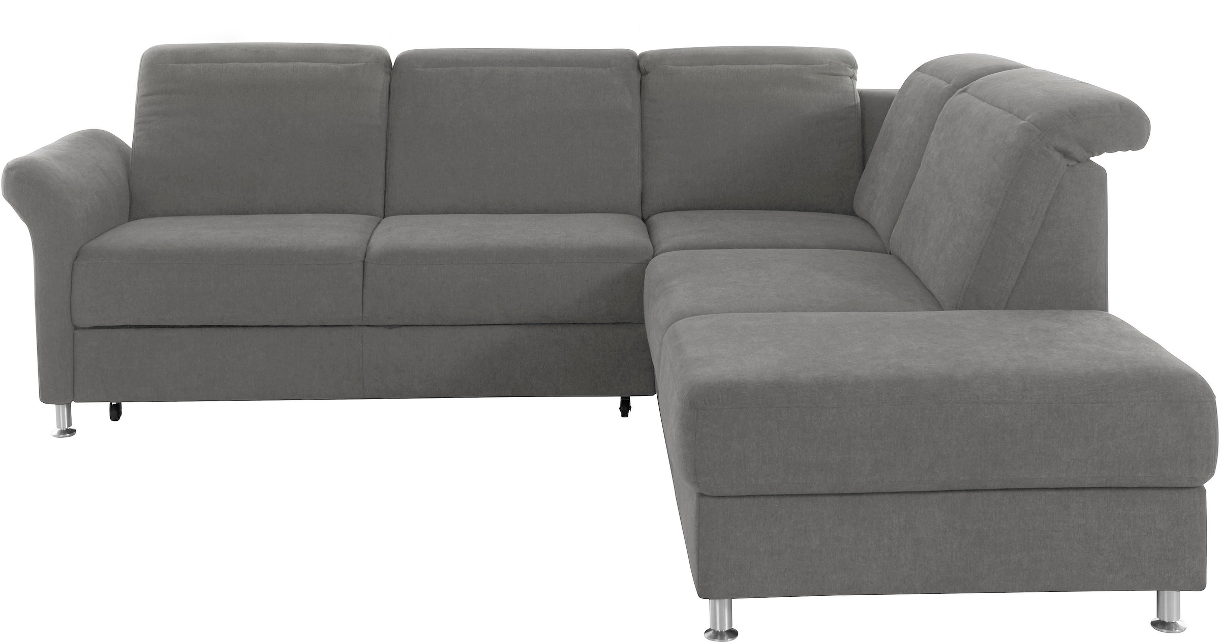 sit&more Ecksofa »Darwin L-Form« inklusive Federkern, wahlweise mit Kopfteilverstellung, Bettfunktion