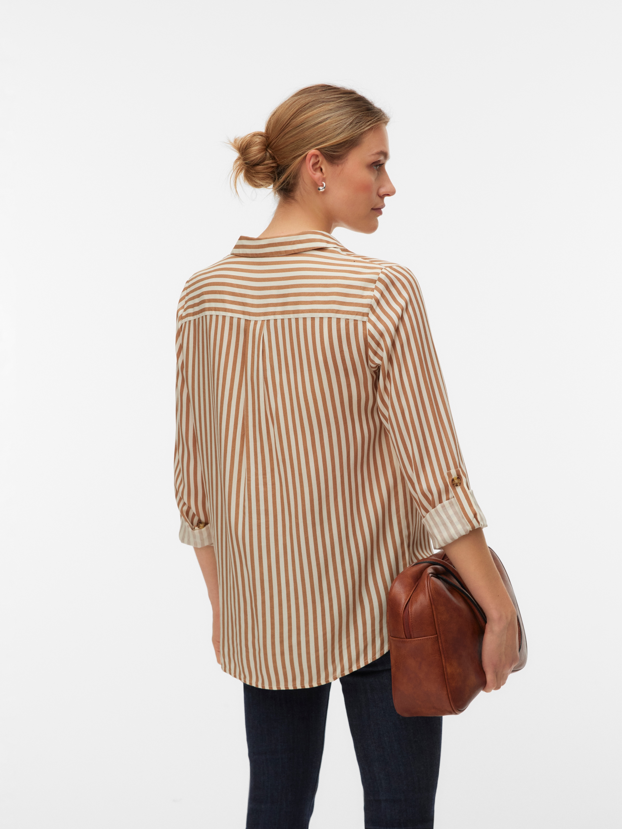 Vero Moda Blouse chemise »VMBUMPY L/S SHIRT NEW WVN GA NOOS« viscose, coupe regular