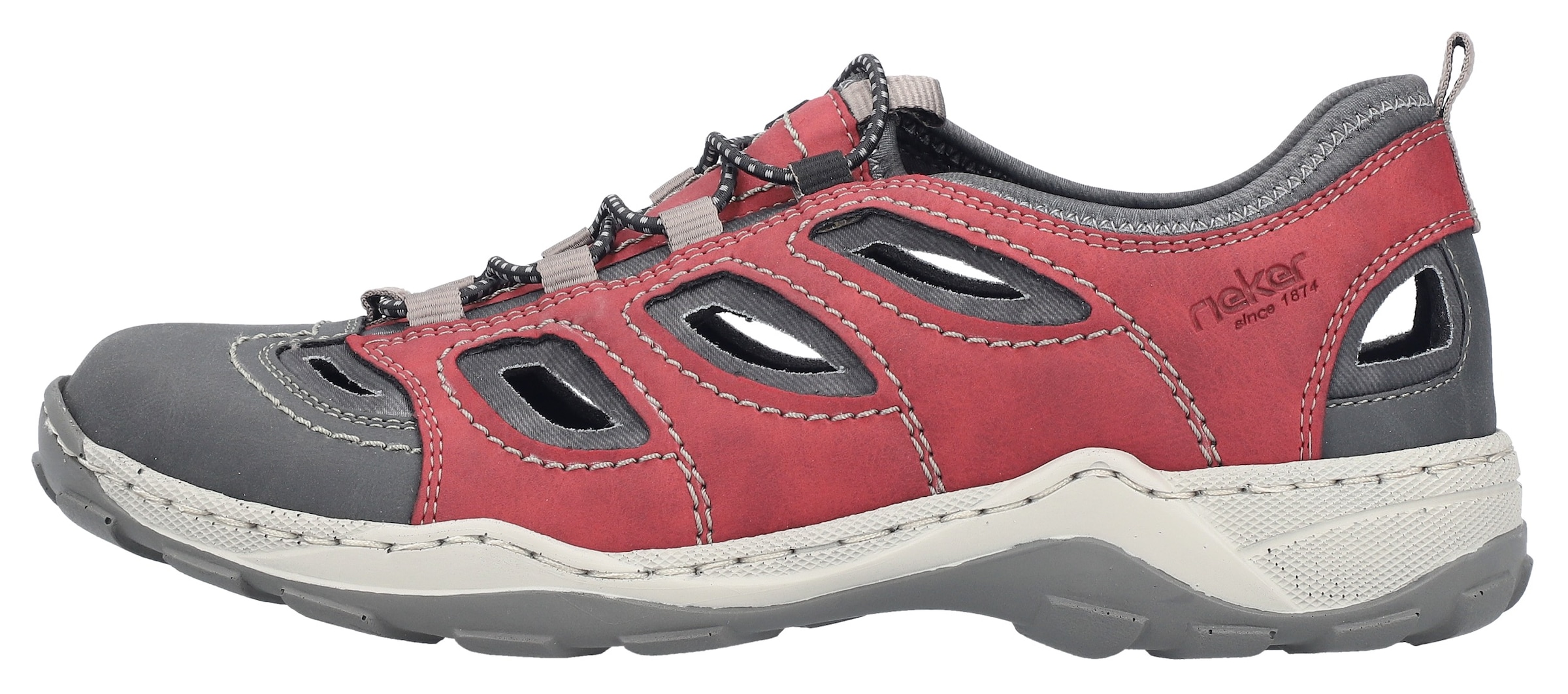 Rieker Slipper  chaussure de trekking, sandale, chaussure d’été avec élastique pratique