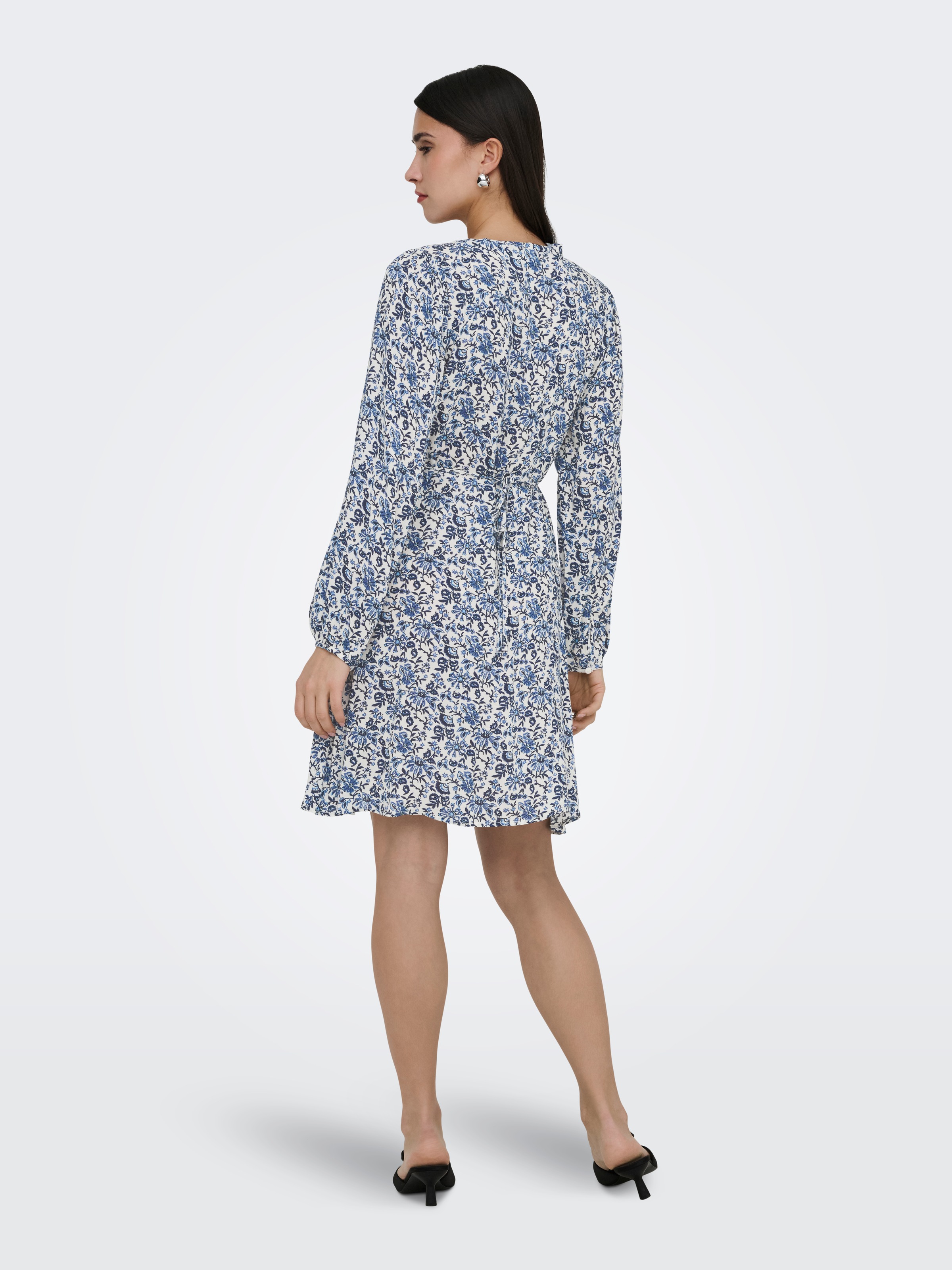 ONLY Robe imprimée »ONLEVIDA L/S SHORT DRESS WVN NOOS«