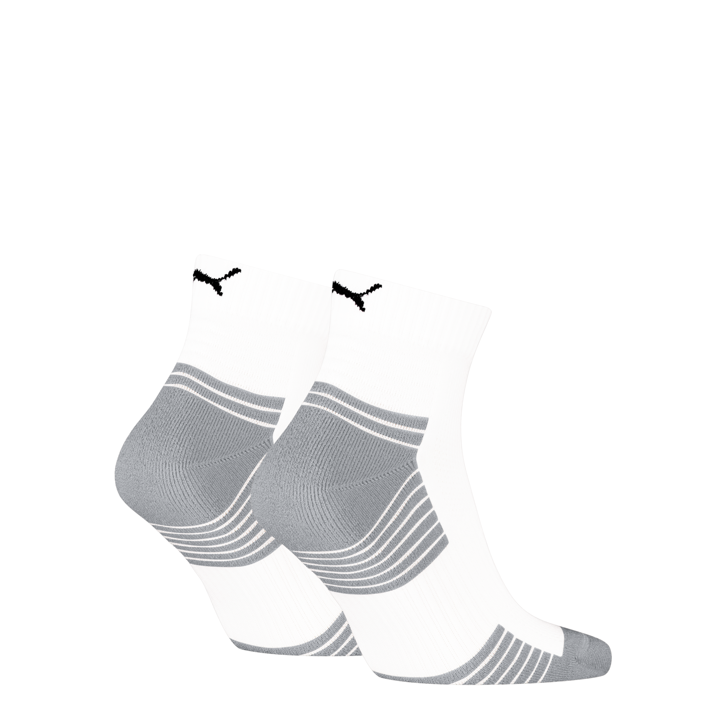 PUMA Kurzsocken »PUMA UNISEX SPORT CUSHIONED QUARTER 2P« 2 Paar,  Rippenbündchen, optimierte Dämpfung für zusätzlichen Komfort