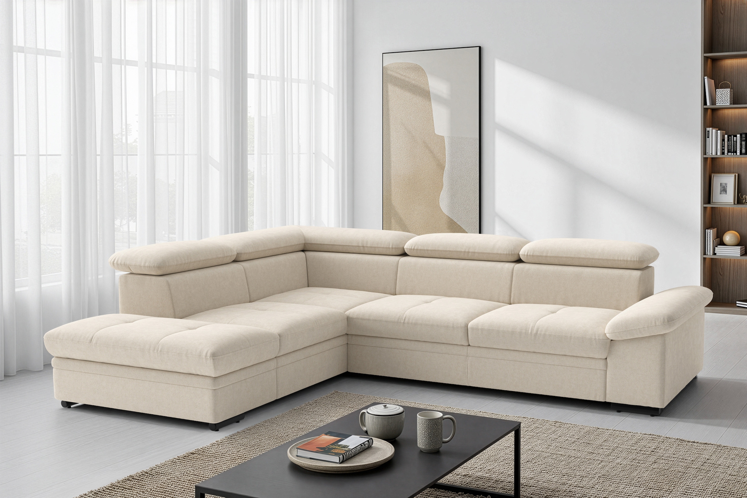 sit&more Ecksofa »Viola« optional Bettfunktion