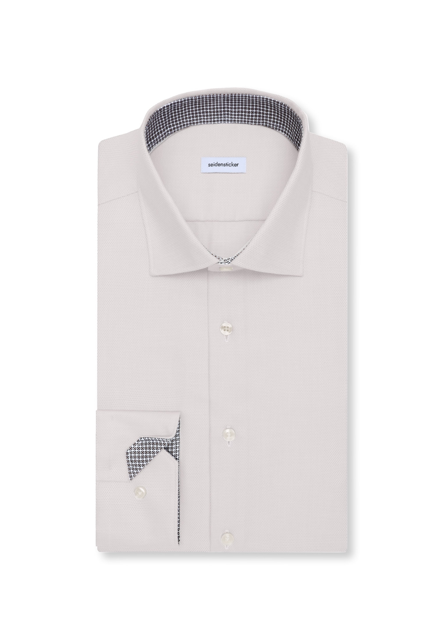 seidensticker Businesshemd »Schwarze Rose« Shaped 1/1 Kentkragen Struktur