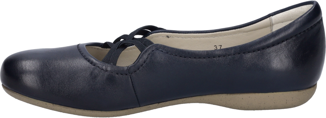 Josef Seibel Riemchenballerina »Fiona 39«  Festtagsschuh, Slipper, Komfortschuh mit überkreuztem Gummizug