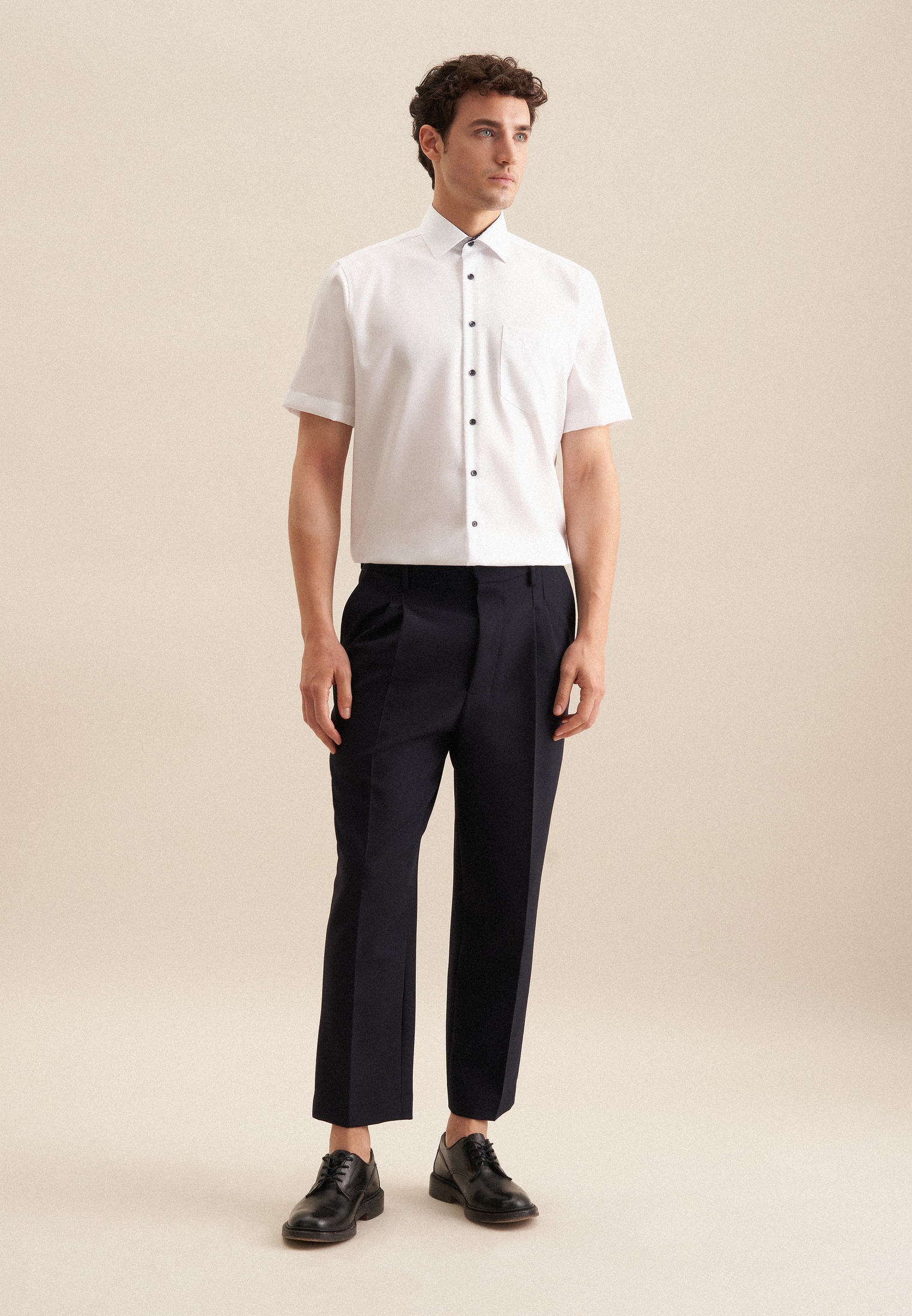 seidensticker Businesshemd »Regular« Regular 1/2 Kentkragen Uni