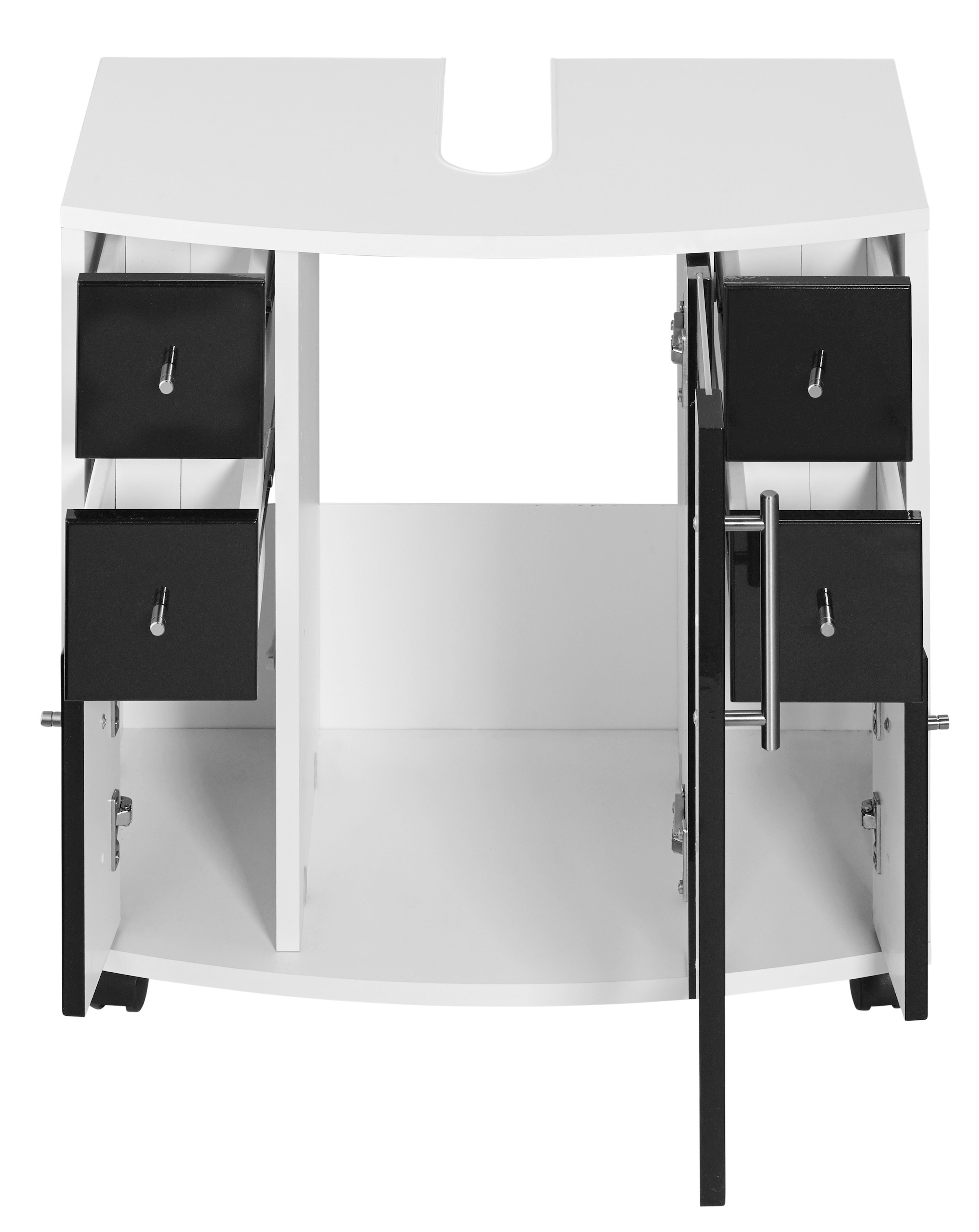 welltime Waschbeckenunterschrank »Jaca« Breite 60 cm, mit hochglänzenden Fronten