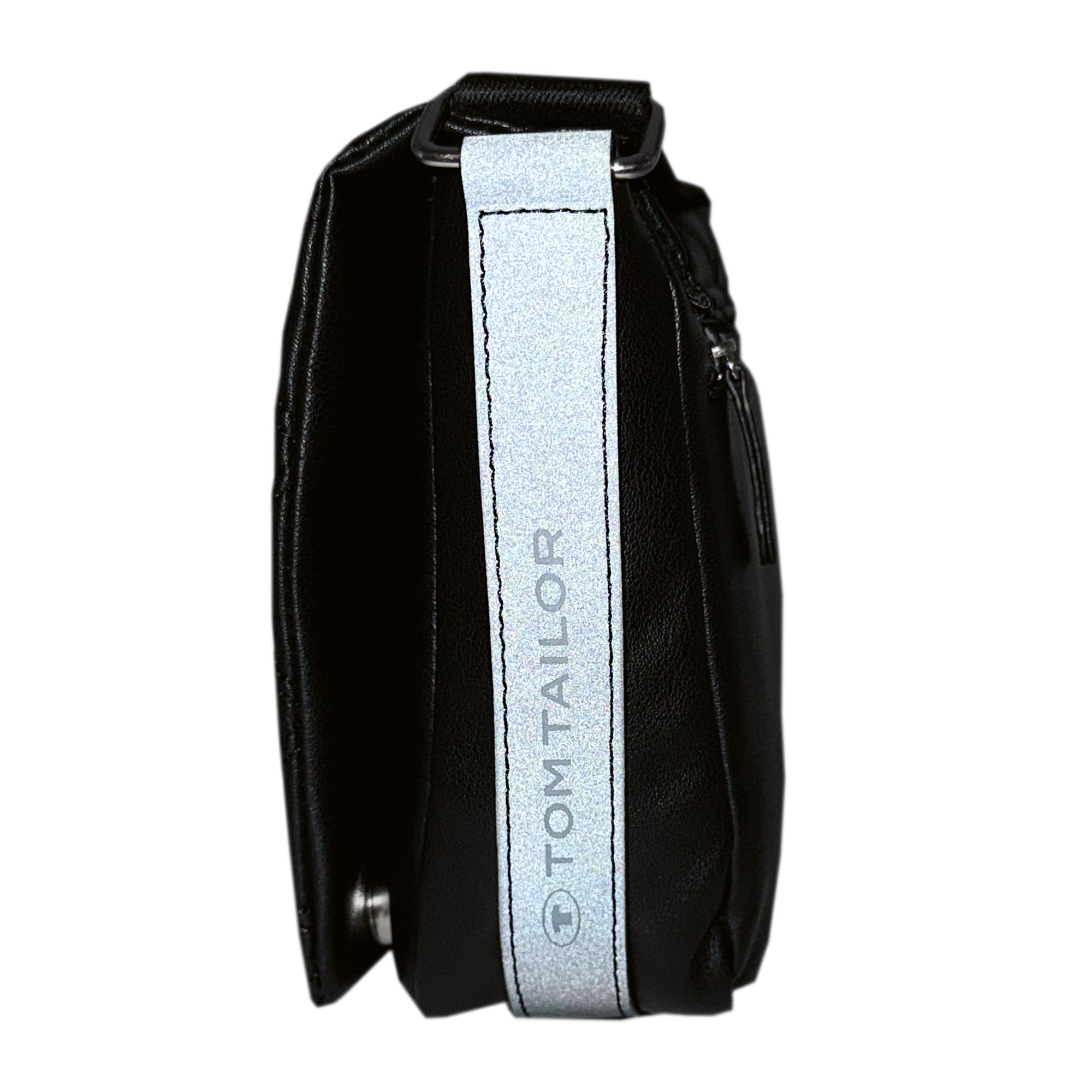 TOM TAILOR Sac à bandoulière »Skylar« similicuir matelassé concave, fine bande tissée et éléments réfléchissants