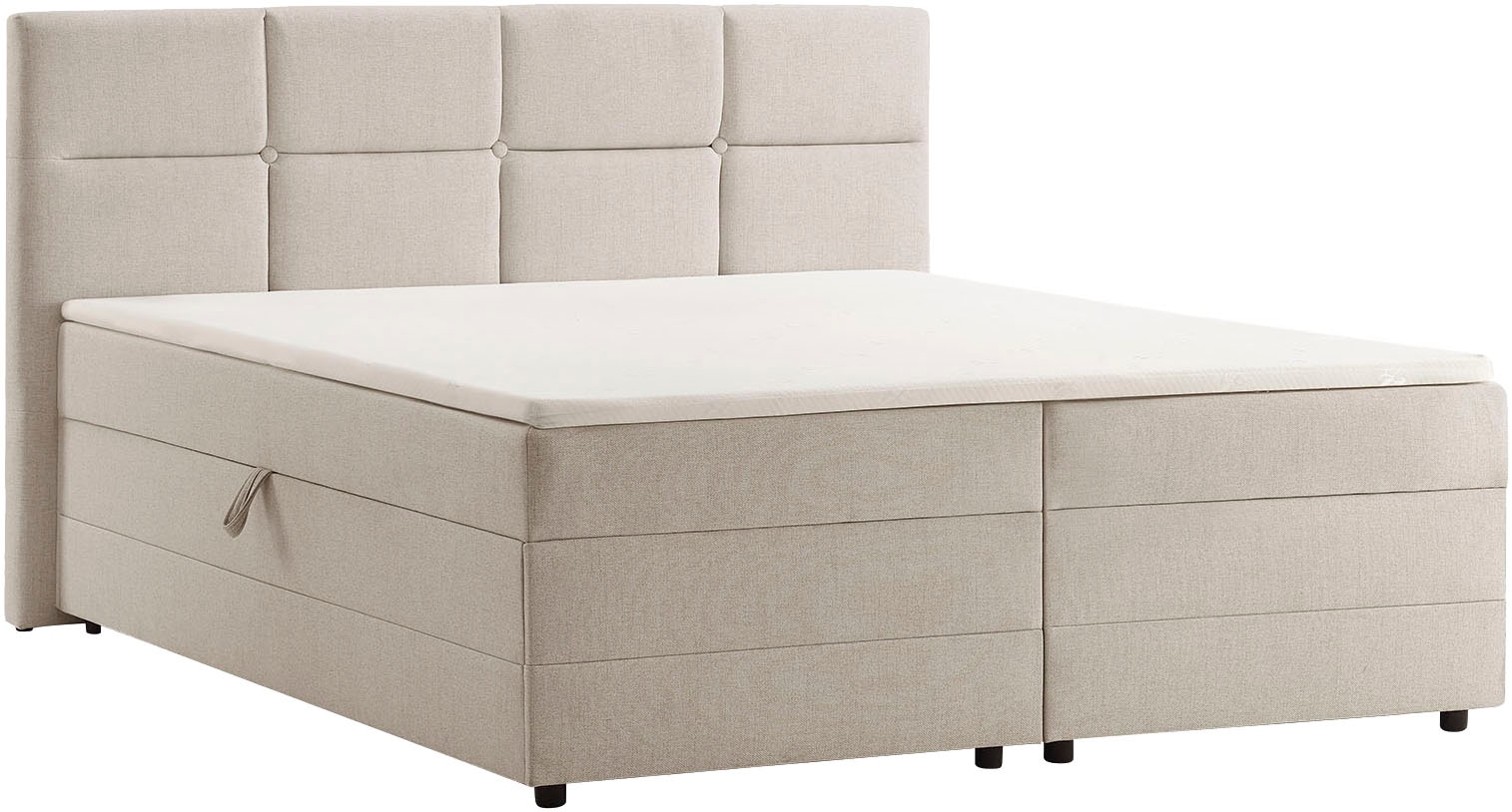 GOODproduct Boxbett »Fillmore inkl. Bettkasten, Liegefläche 180x200 cm, in Boxspring-Optik« inkl. Topper, erhältlich in verschiedenen Farben