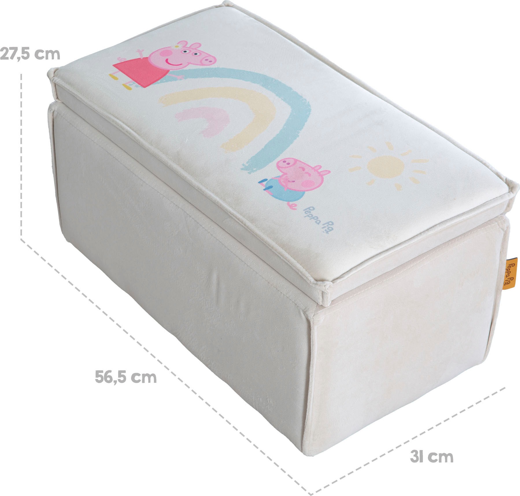roba® Banc rembourré »Peppa Pig« mit Aufbewahrungsfunktion - für Kinder