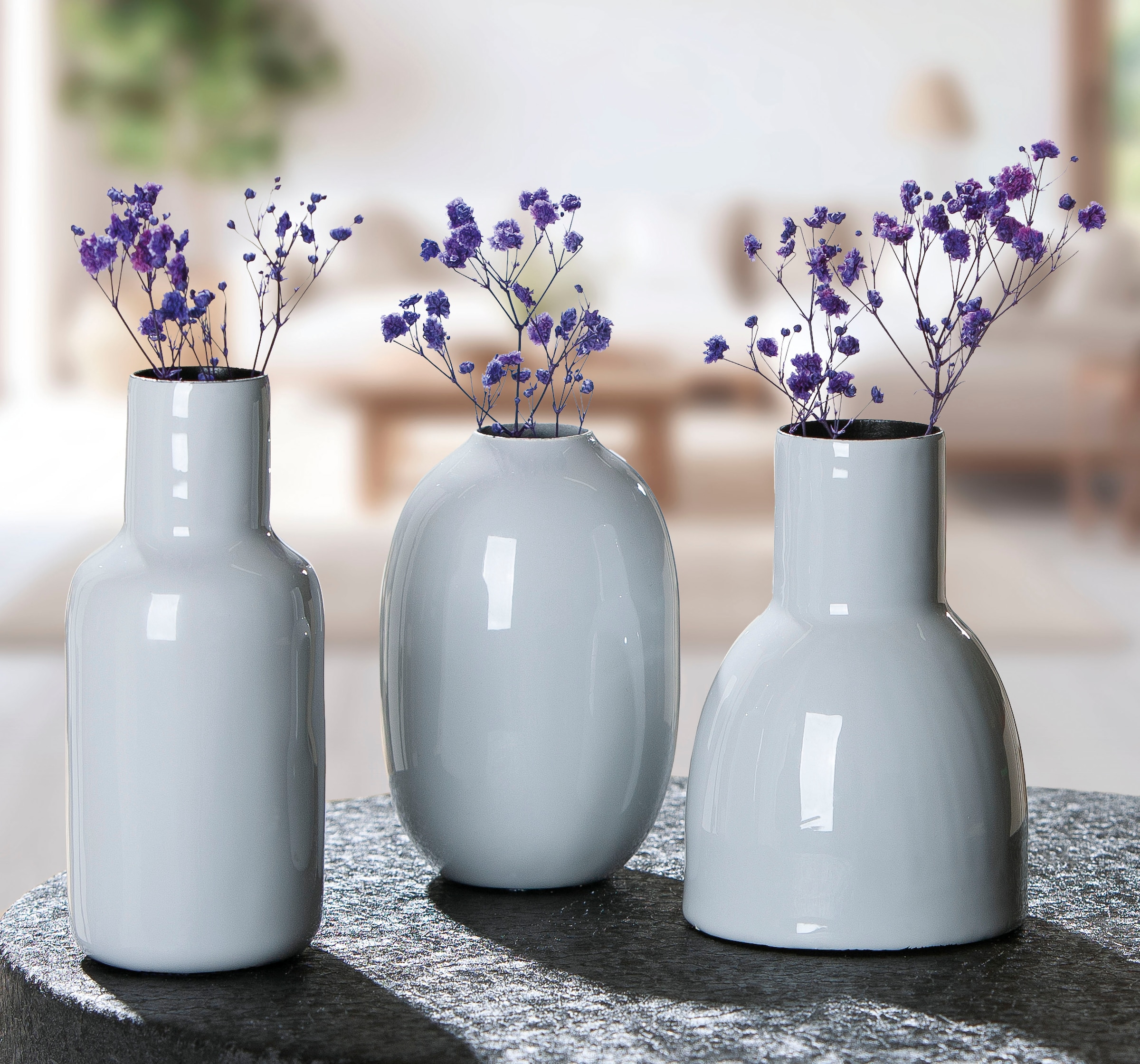 s.Oliver Vase de table »3er Set, Deko-Vase, klein, "Piccolo"«