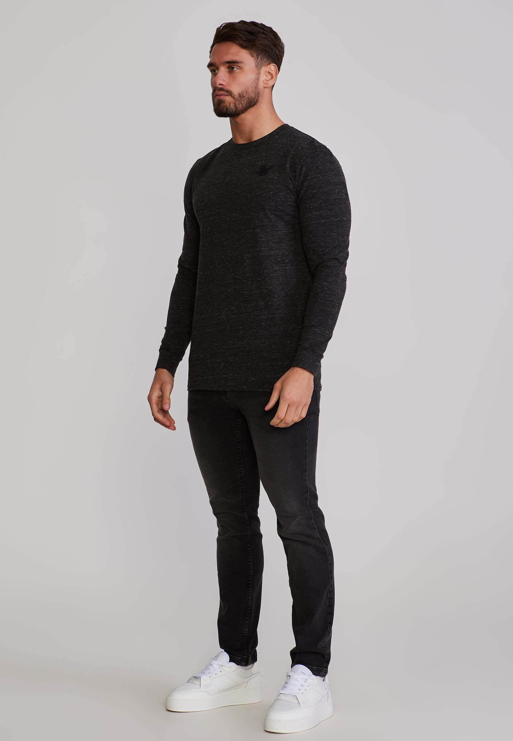 Siksilk Langarmshirt »Siksilk Langarmshirt Marl«