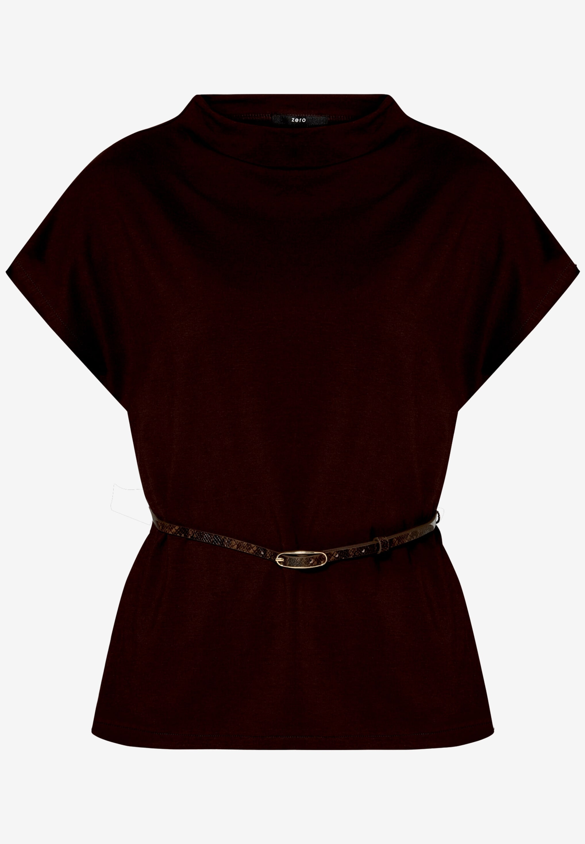 Zero T-shirt à manches courtes T-shirt d'été avec ceinture