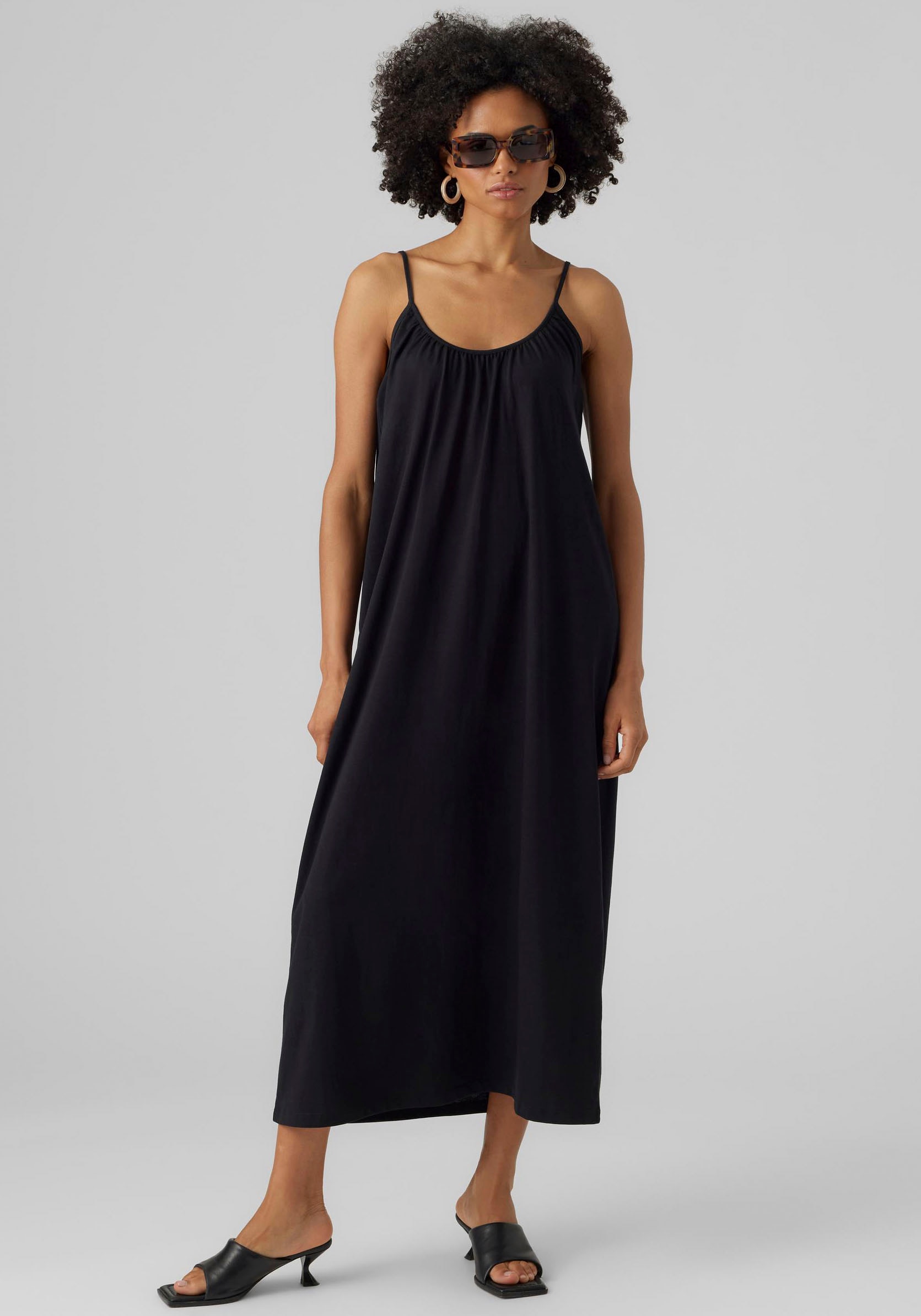 Vero Moda Maxi robe »VMLUNA SINGLET ANKLE DRESS NOOS« Baumwollmischung, regular fit