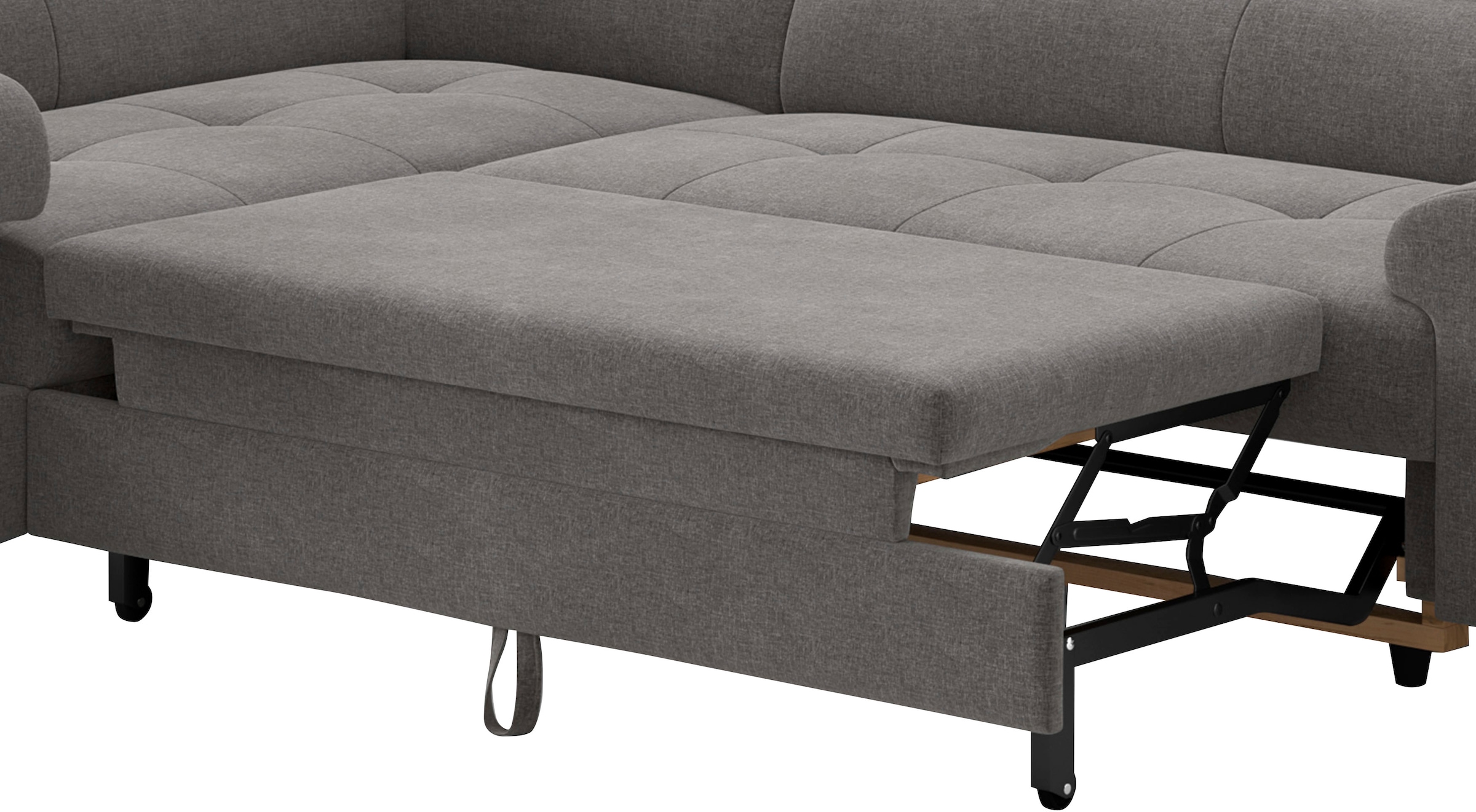 COTTA Ecksofa »Aura L-Form, B: 260 cm« mit Bettfunktion, Bettkasten & Kopfteilverstellung