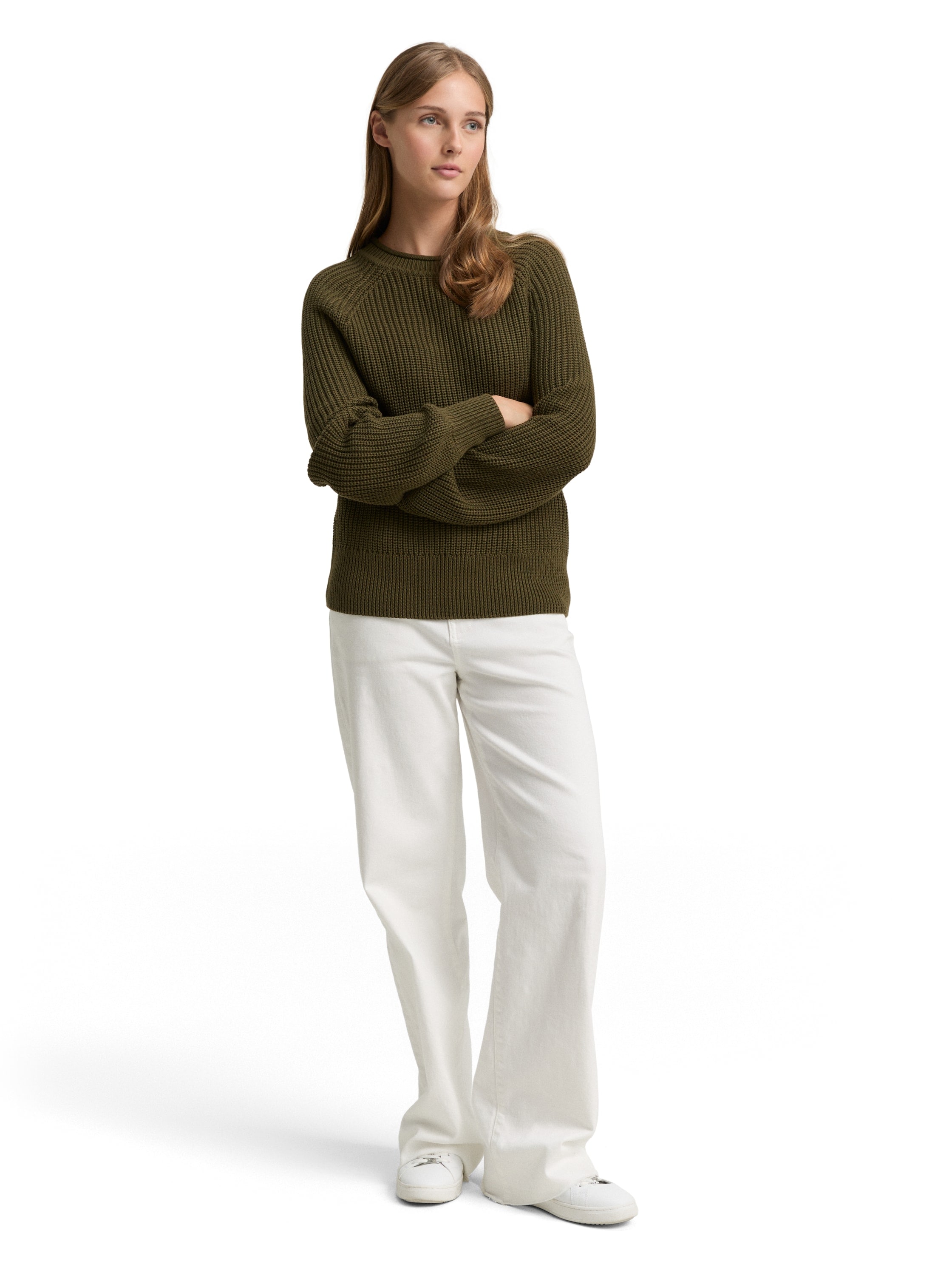 TOM TAILOR Denim Strickpullover mit Strick-Struktur