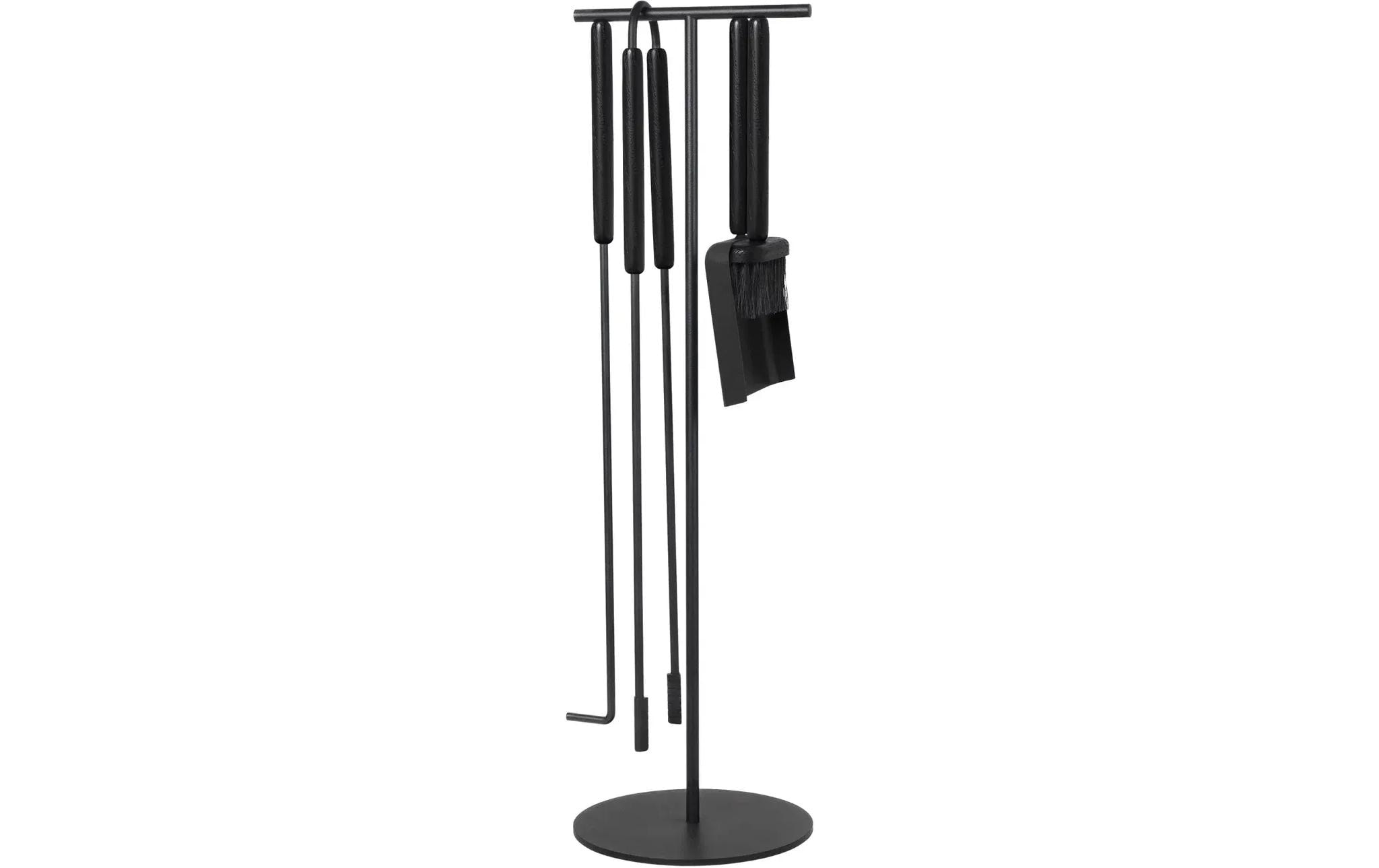 BLOMUS Garniture de cheminée »ASHI 5-teilig Stahl Eiche«