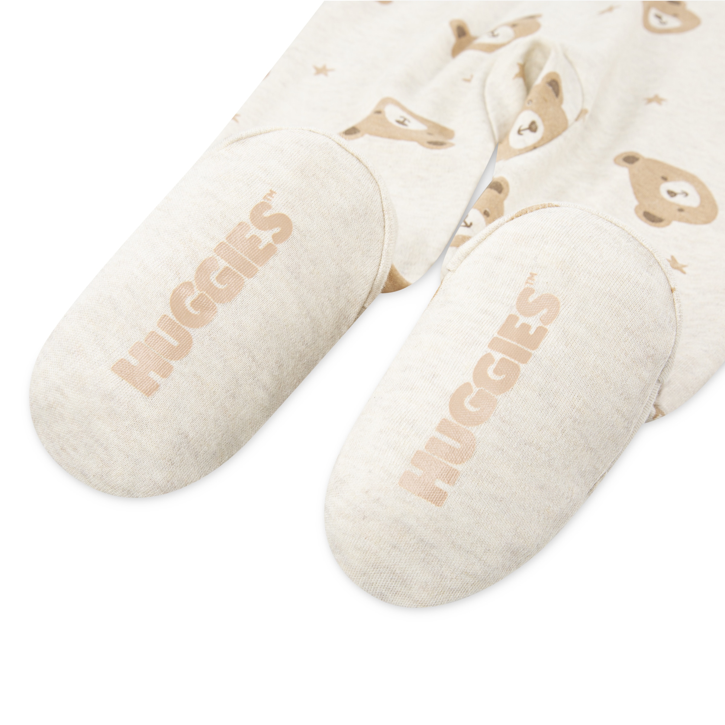 HUGGIES babywear Grenouillère »HUGB FOOTED COVERALL«, allover mit Bärchen und Sternen bedruckt
