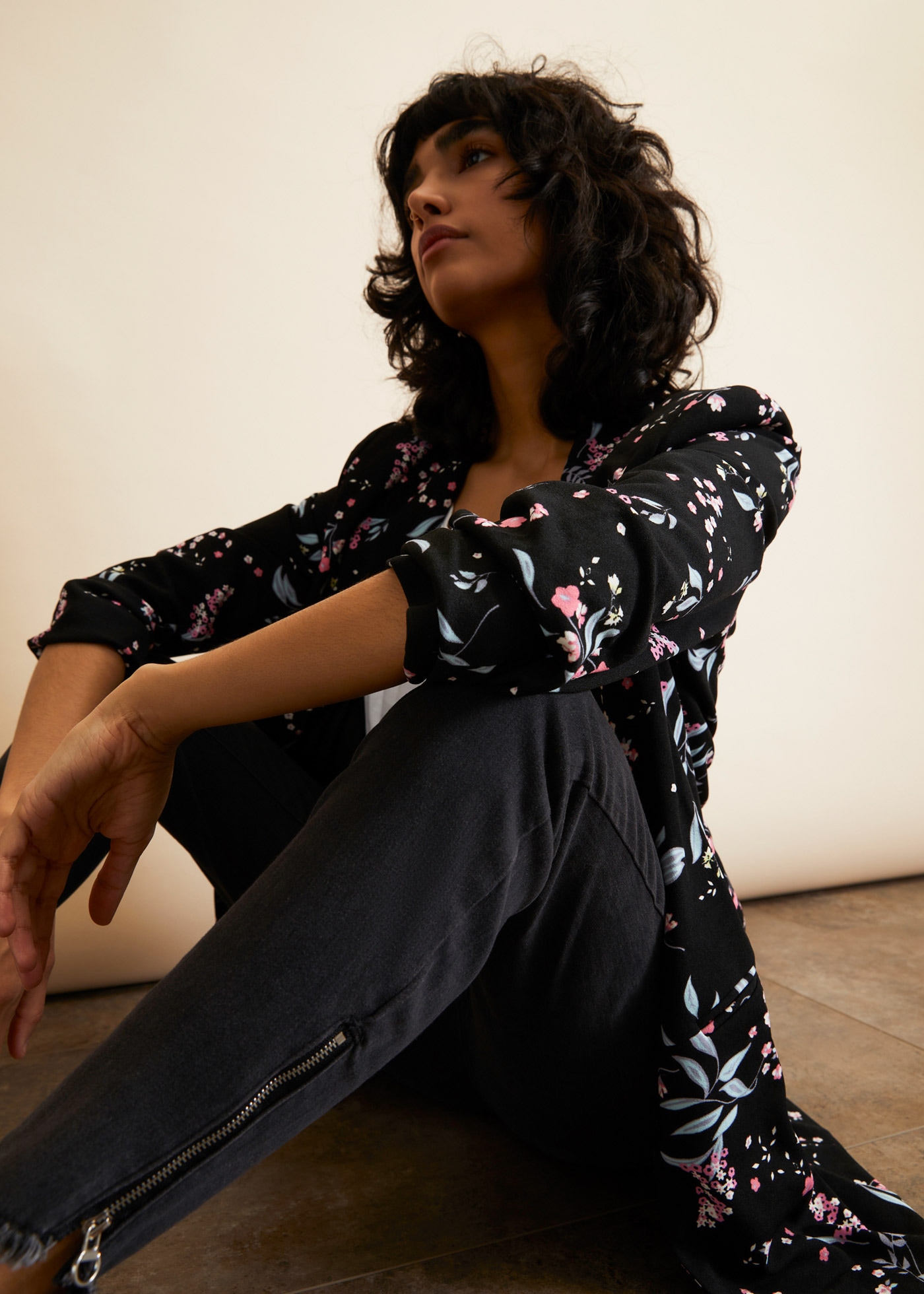 bonprix Blazer long »Longblazer« moderner Look, mit Reverskragen, 3/4-Ärmel, bequeme Passform