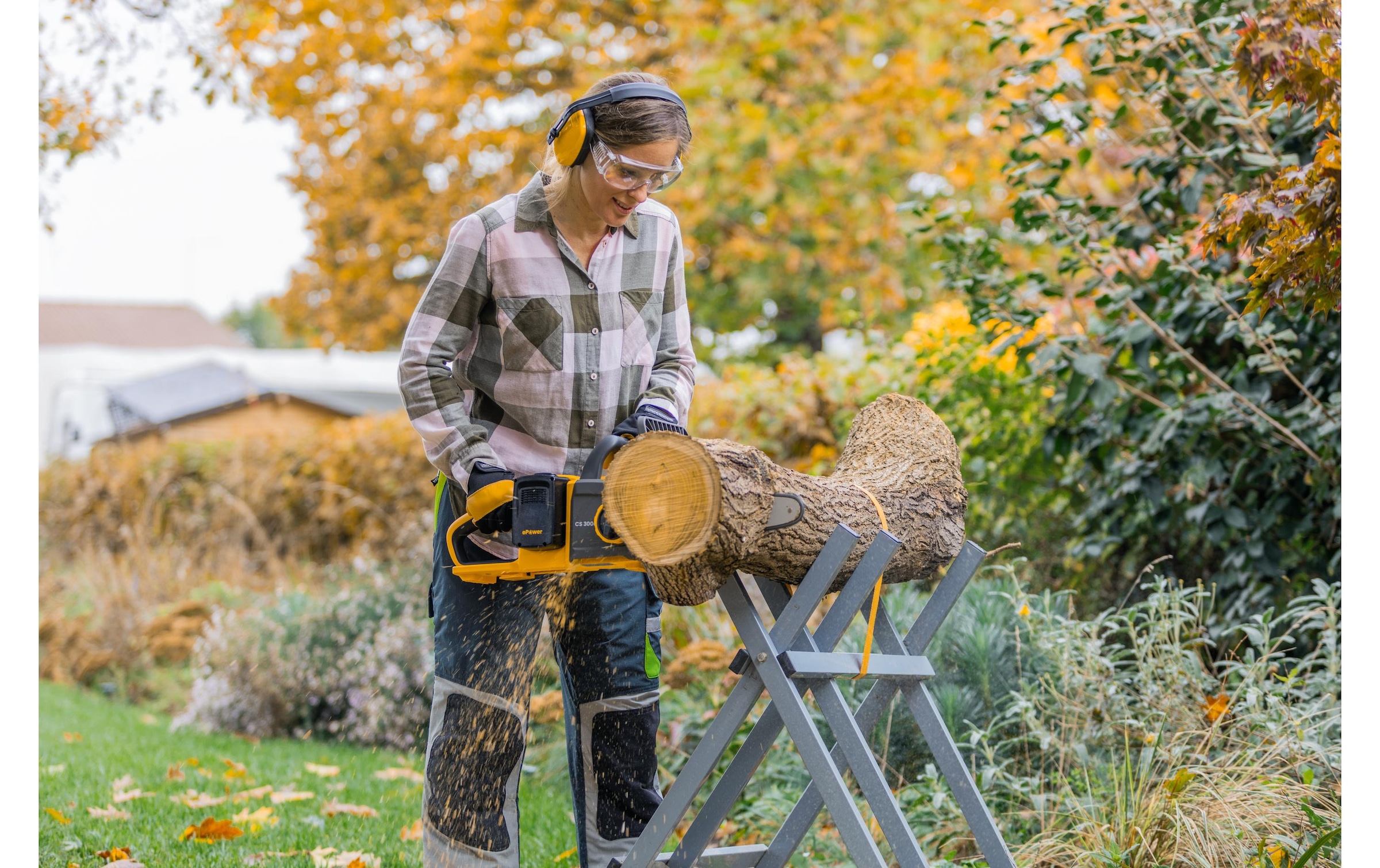 STIGA Tronçonneuse à batterie »CS 300e« 12" Schwert, inkl. 2x 4 Ah Akku und Ladegerät