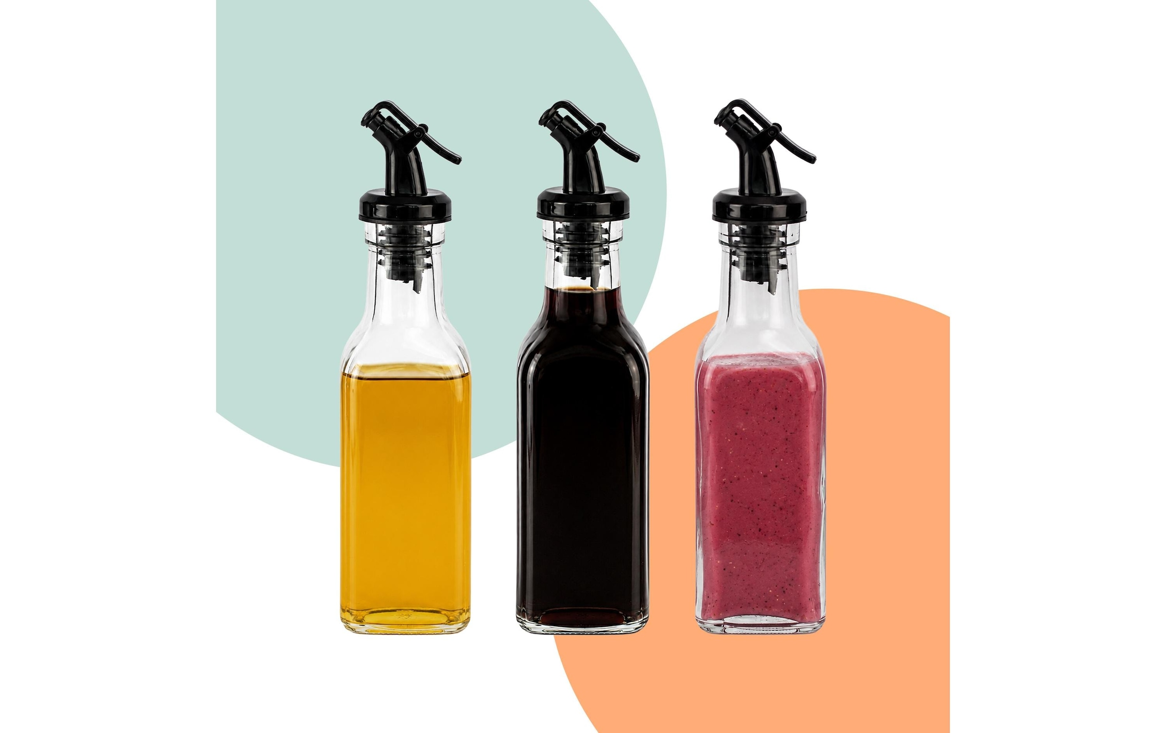 relaxdays Menage-Set »Ölflaschen Set 12-teilig Glas 150 ml«