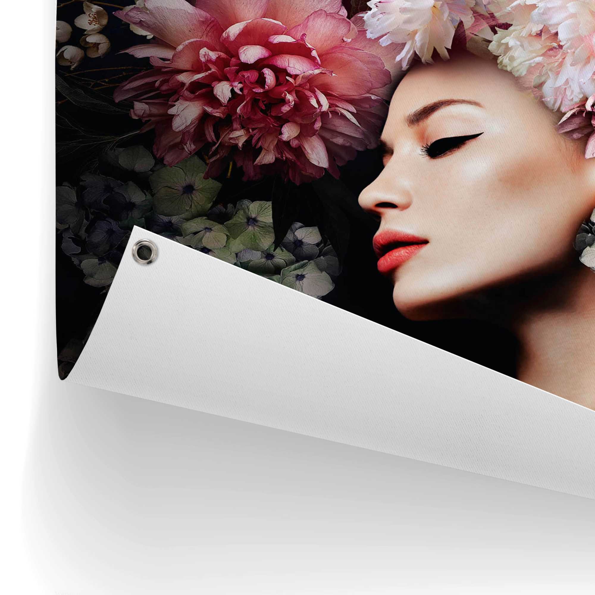 Reinders! Poster »Frau mit Blumenhut« Outdoor für Garten oder Balkon