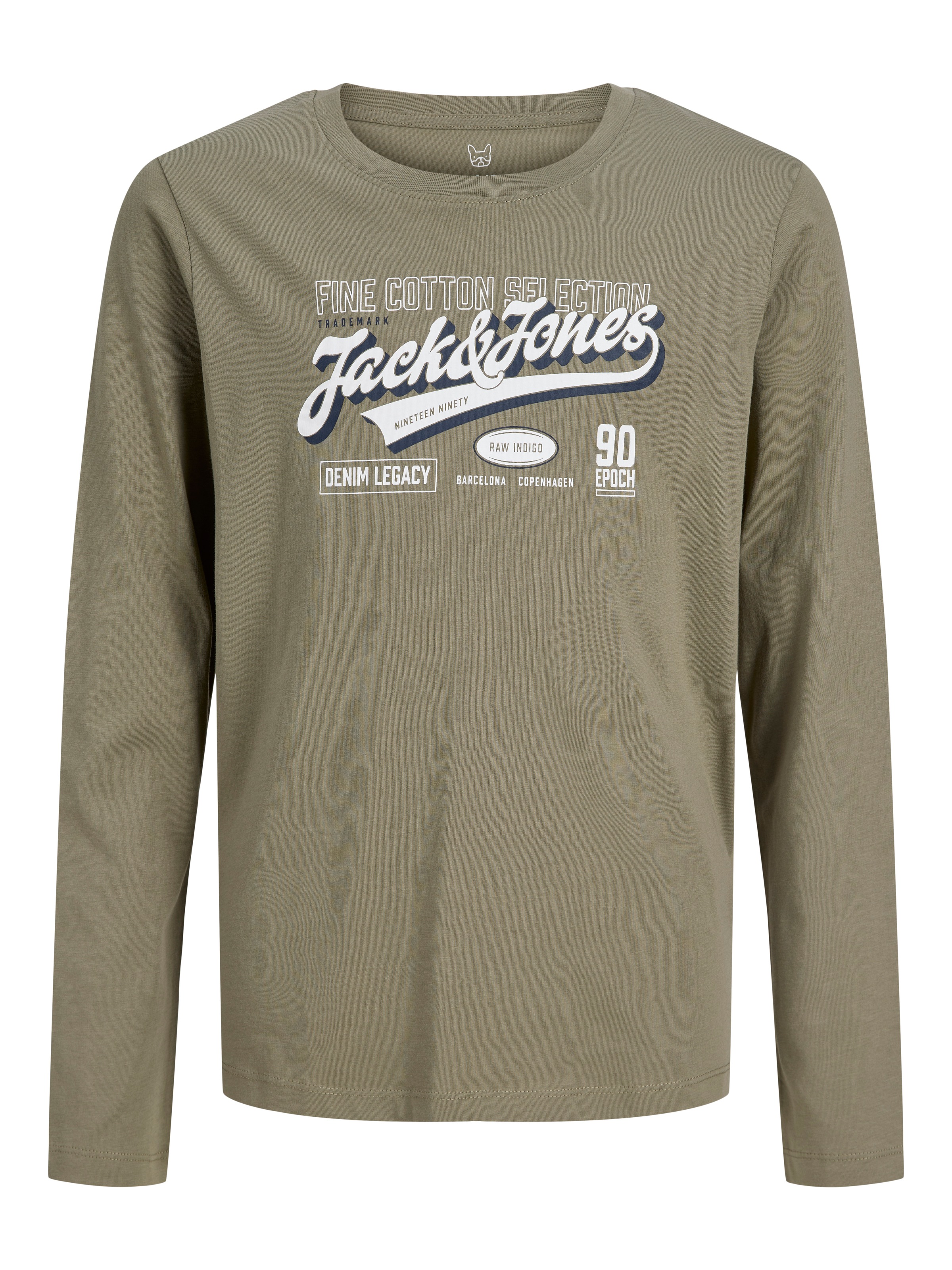 Jack & Jones Junior Langarmshirt »JJELOGO TEE LS O-NECK 2 COL AW26 SN JNR« Baumwolle, regular fit